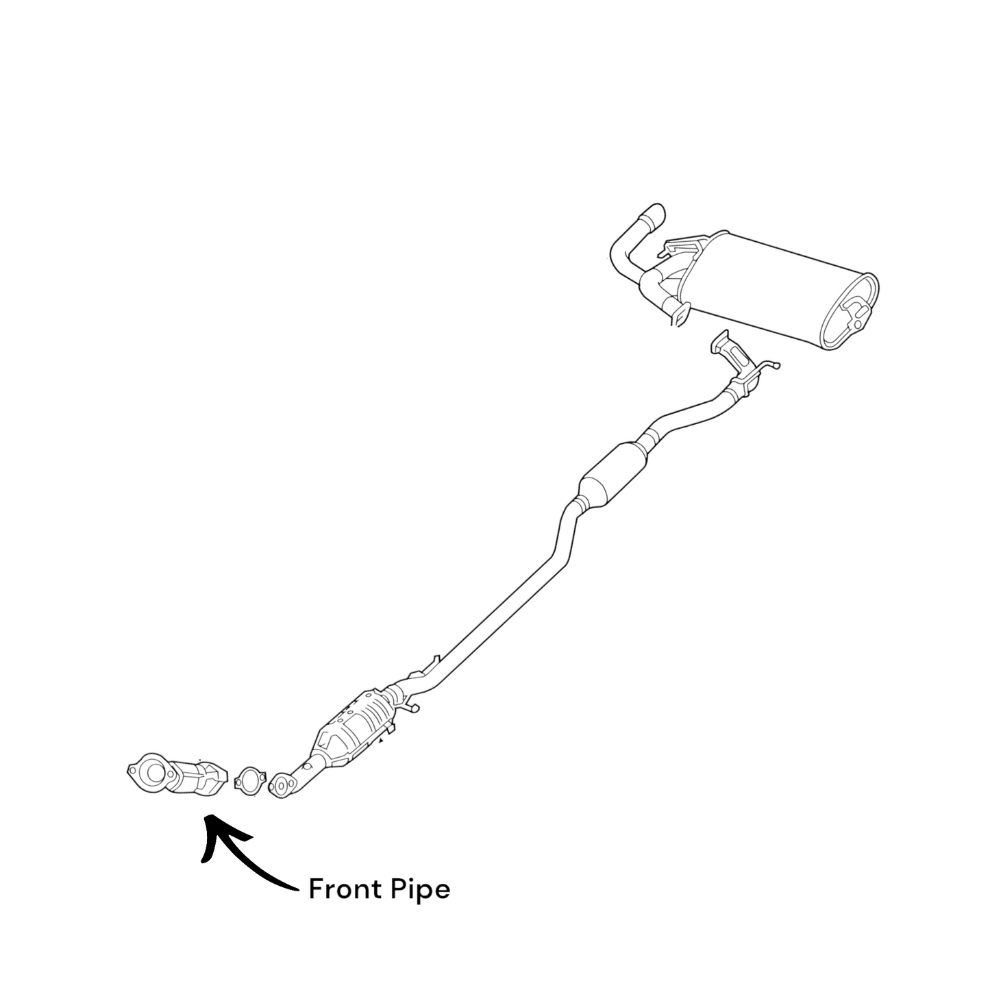 Mitsubishi Outlander Sport 2.0L (2011-2020) Front Pipe