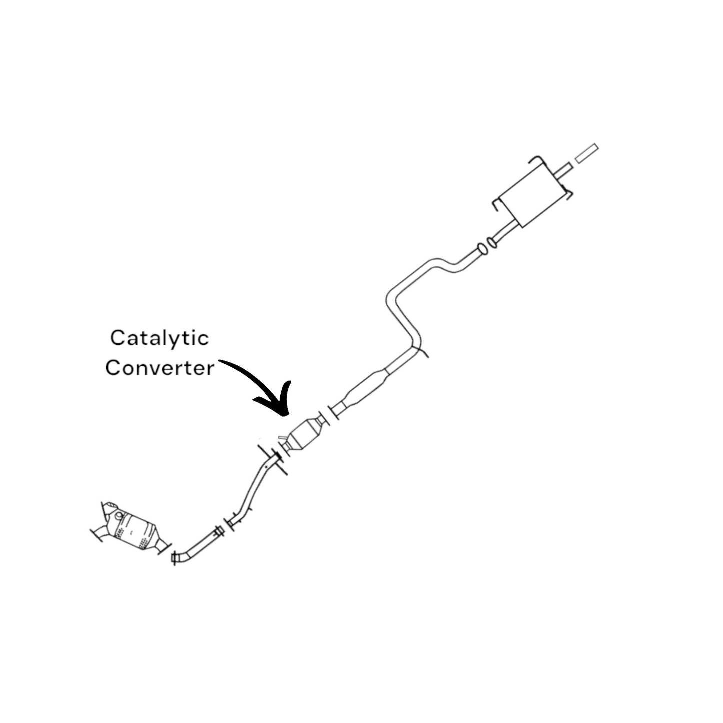 16033 - Nissan 200SX 1.6L (1997, 1998) Catalytic Converter