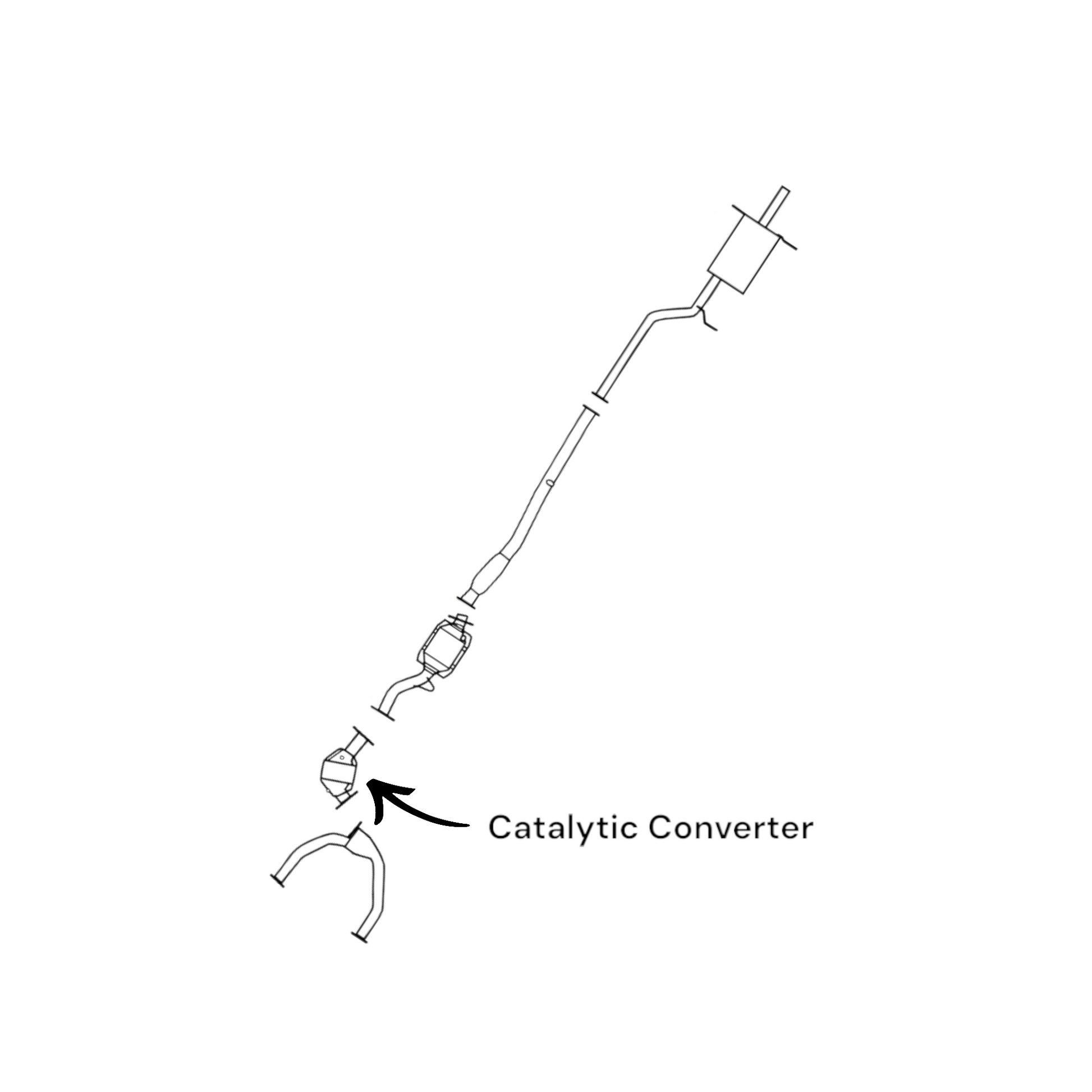 Subaru Impreza 2.5L (1998, 1999) Front Catalytic Converter