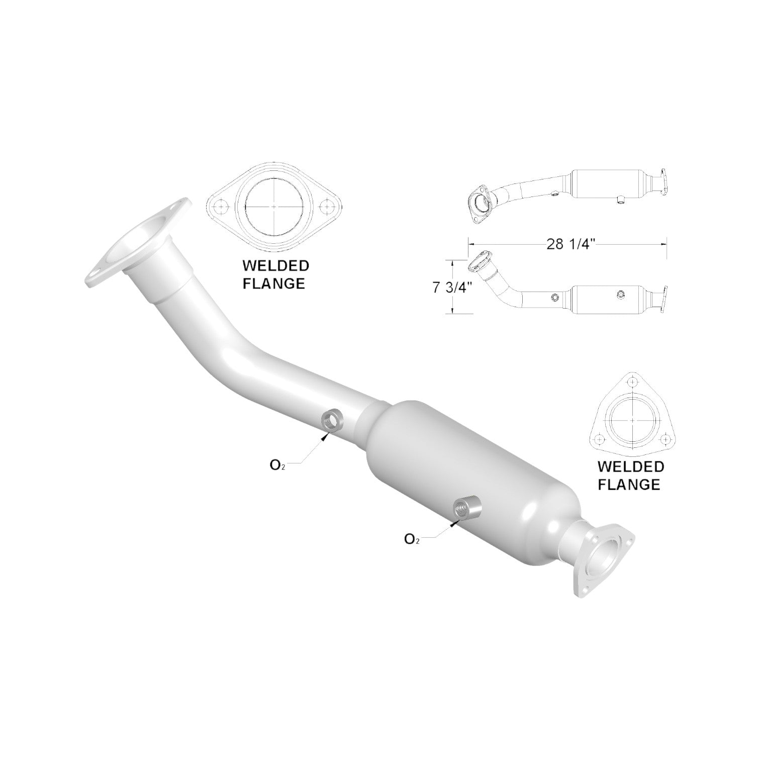 Honda CR-V 2.4L (2002-2006) Catalytic Converter