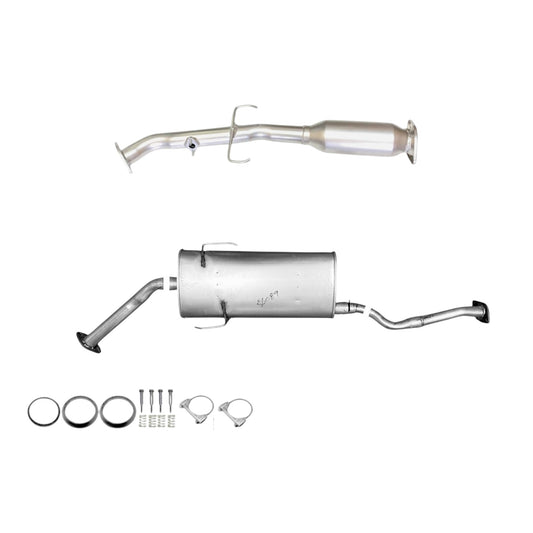 Toyota Sienna 3.0L (2001-2003) Rear Catalytic Converter and Middle Muffler