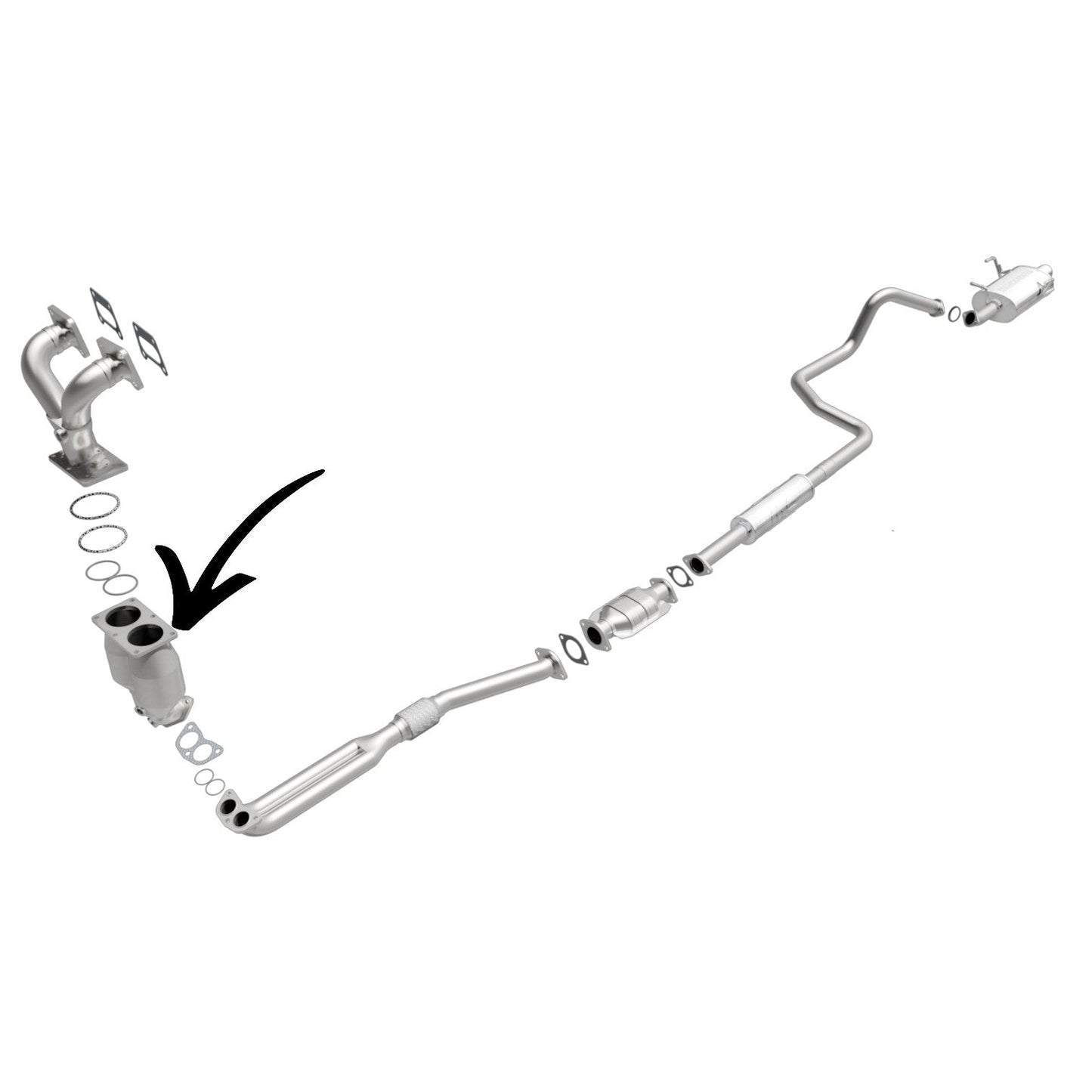 Nissan Sentra 1.8L (2000-2002) V4 Front Manifold Converter