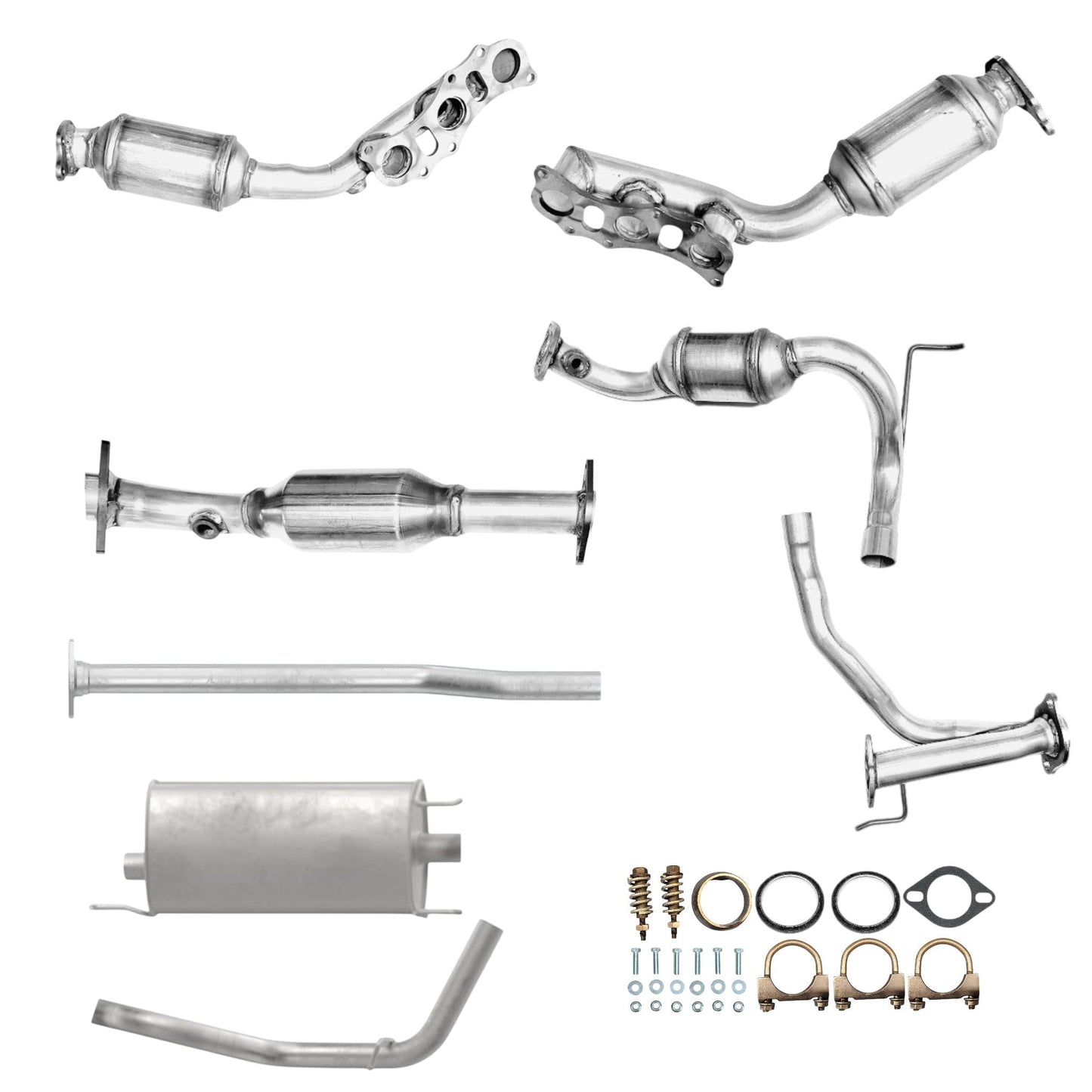 Toyota Tacoma 4.0L (2005-2011) (AWD) (140.9" Wheelbase) Manifold Converters, Catalytic Converter, Pipe and Muffler