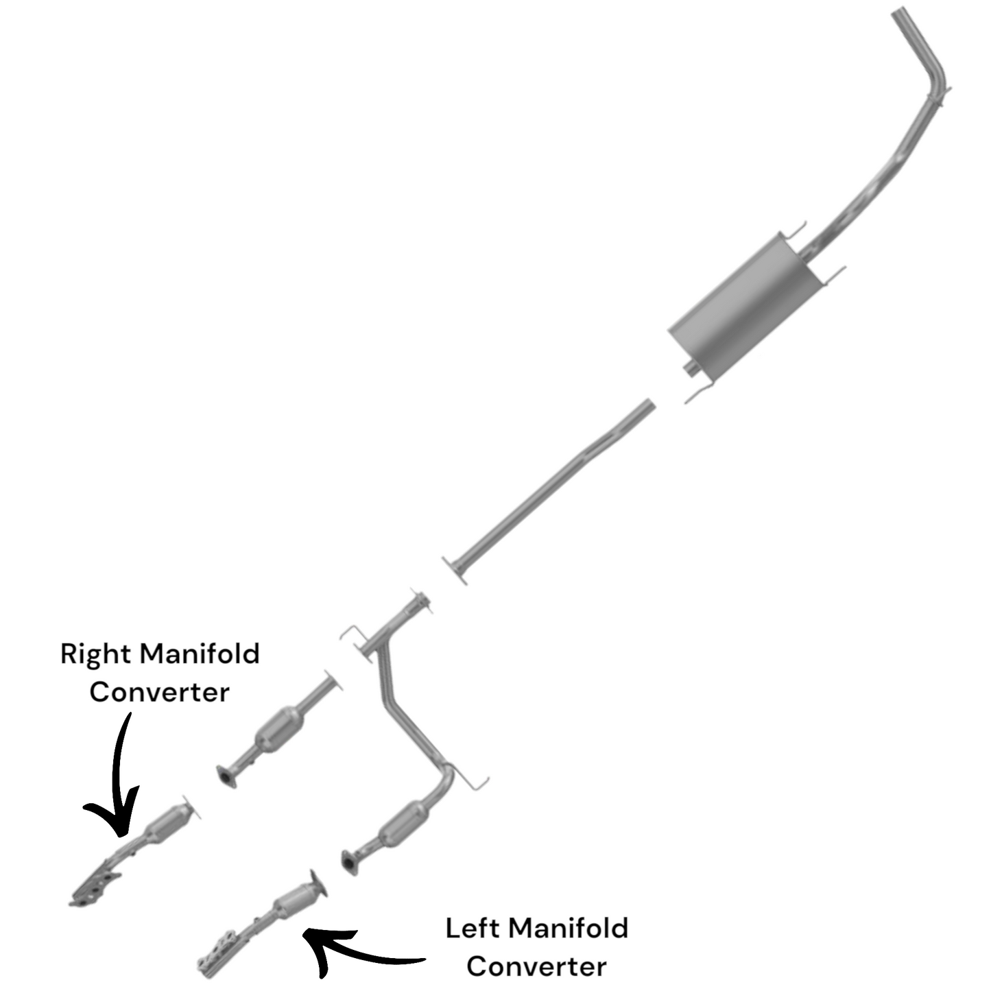 Toyota Tacoma 4.0L (2005-2011) Manifold Converter