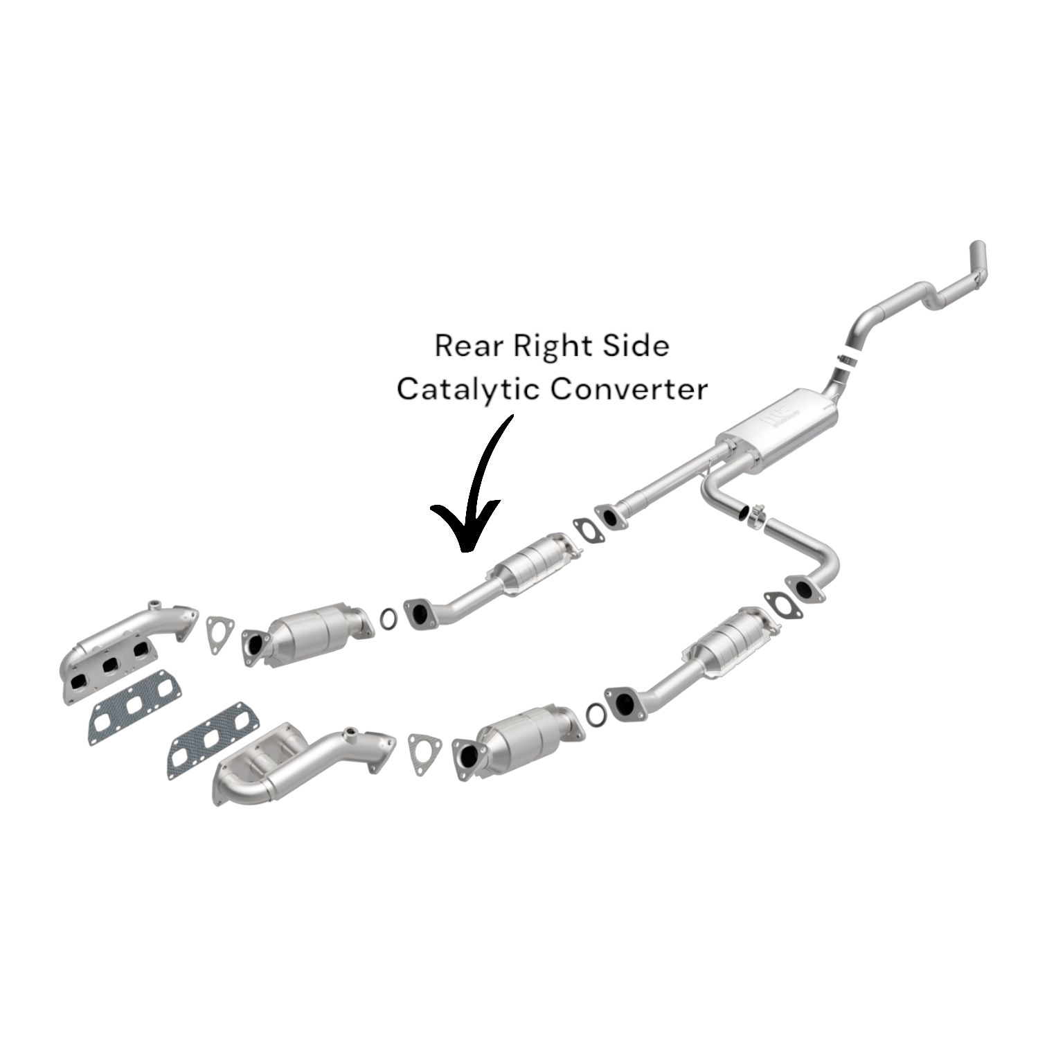 Nissan NV2500 4.0L (2012-2017) Rear Right Side Catalytic Converter