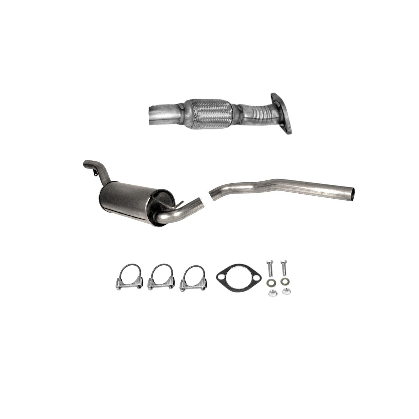 Ford Focus 2.0L 2008-2011 Flex Pipe and Middle Muffler  (Except: PZEV)