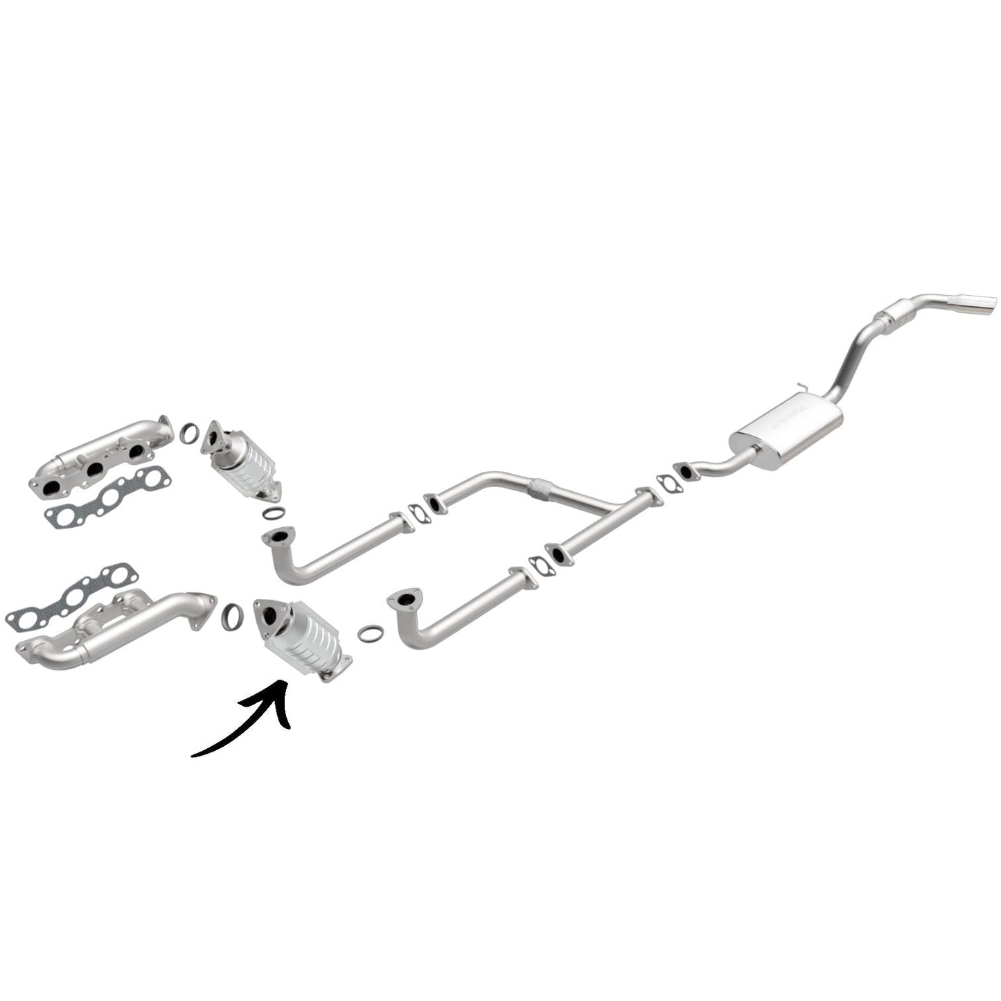 Nissan Xterra 2000-2004 3.3L Catalytic Converter (Driver Side) SUPERCHARGER