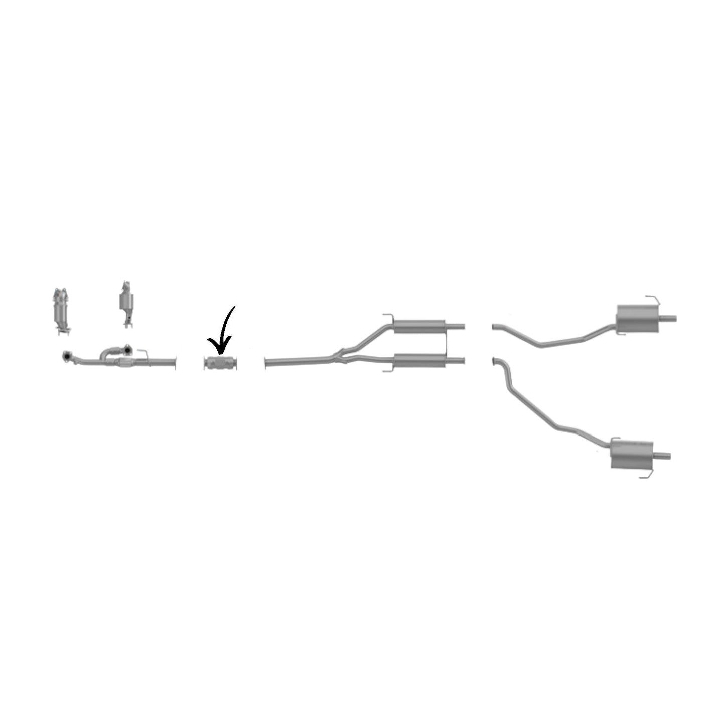 Acura MDX 3.7L 2007-2009 Rear Catalytic Converter