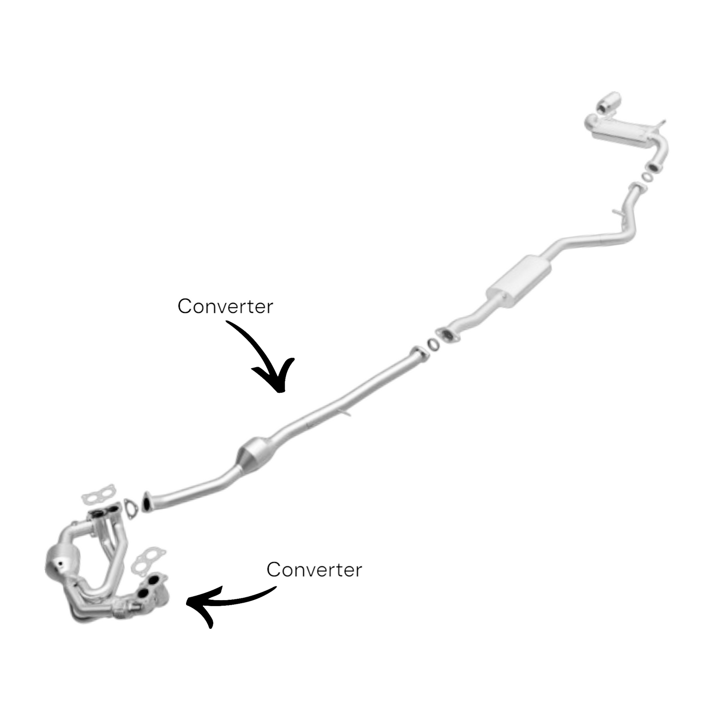 Subaru Legacy 2.5L 2006-2009 Direct-Fit Converters