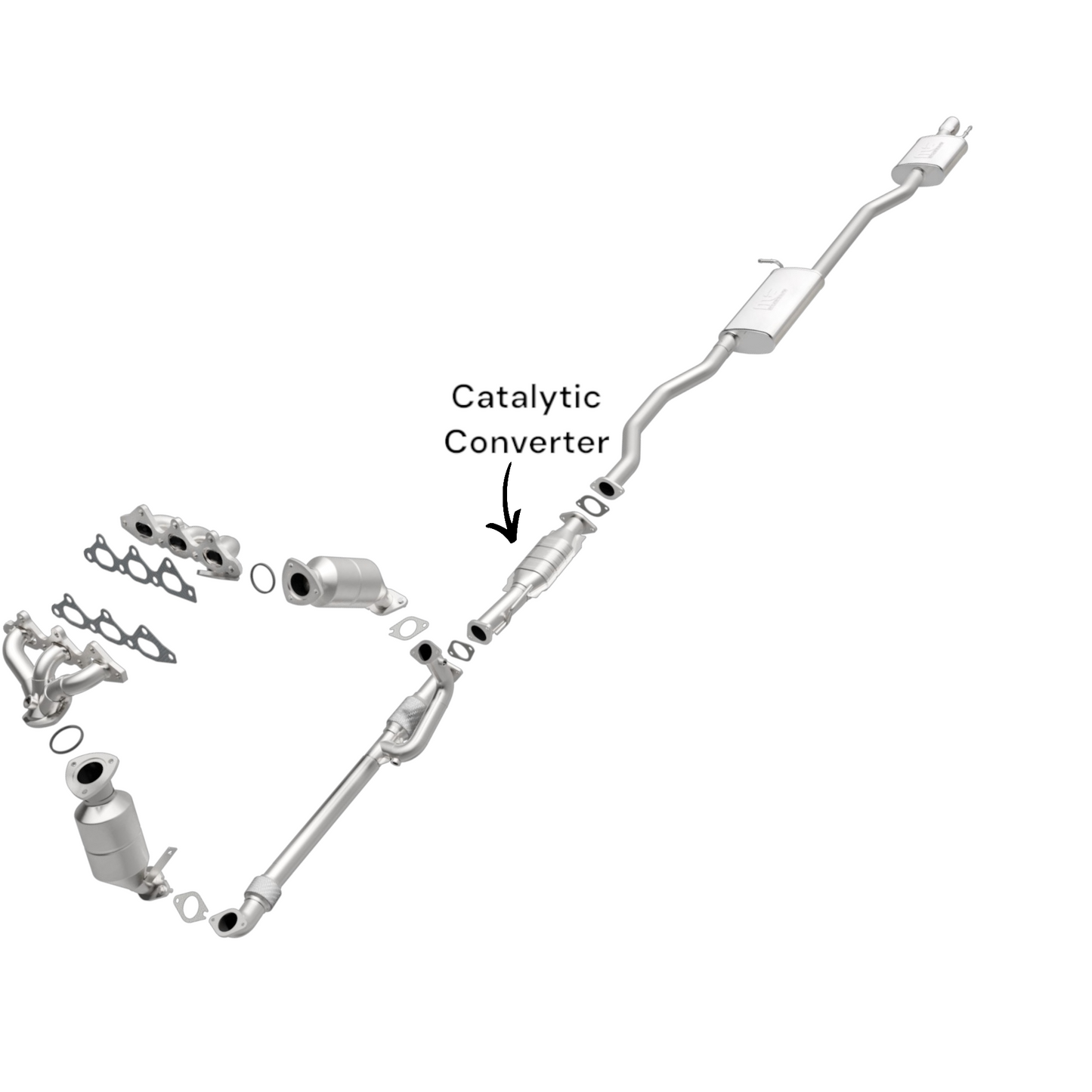 GMC Acadia 3.6L 2009-2016 Rear Catalytic Converter