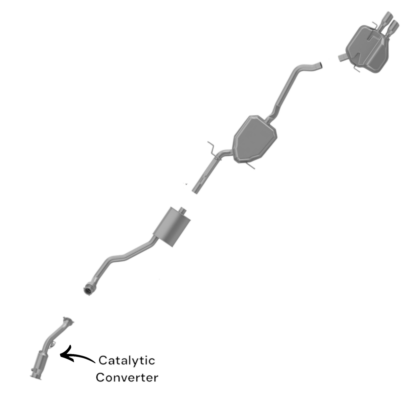 Audi A5 (2010-2014) & A5 Quattro (2010-2017) 2.0L Turbocharged FWD Catalytic Converter
