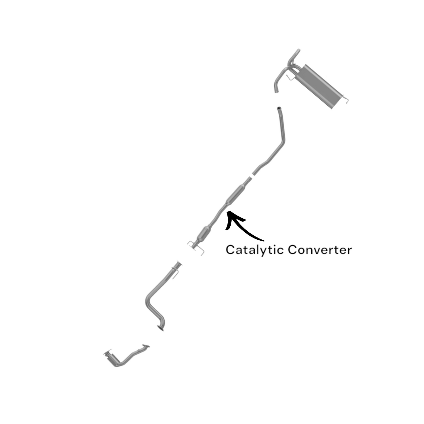 Suzuki SX4 2.0L (2007-2013) Sedan Catalytic Converter With Resonator