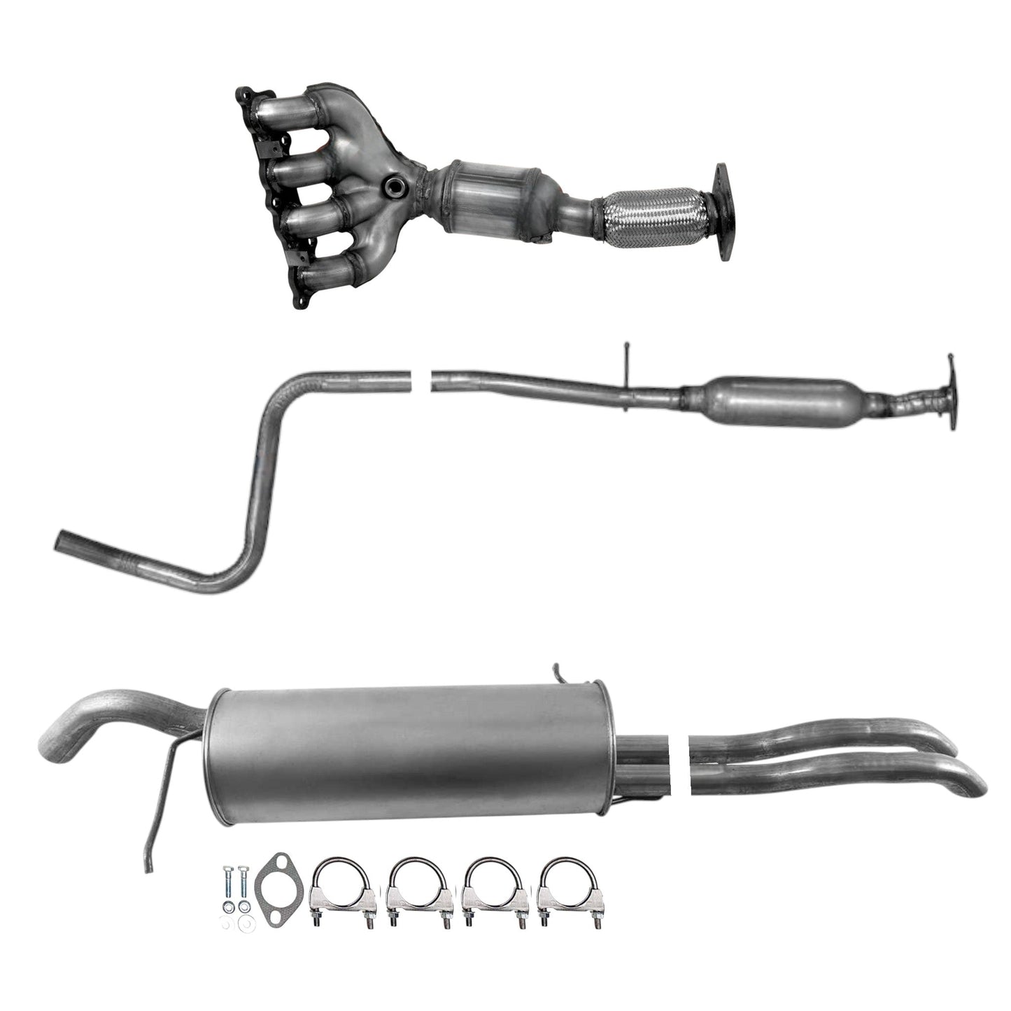 Ford Fiesta 1.6L (2011-2019) (Sedan) Manifold Converter, Resonator and Muffler