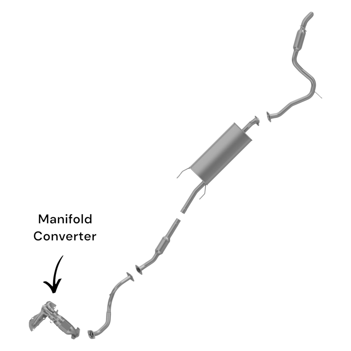 Toyota RAV4 2.5L (2009-2018) (Non-Hybrid) Manifold Converter