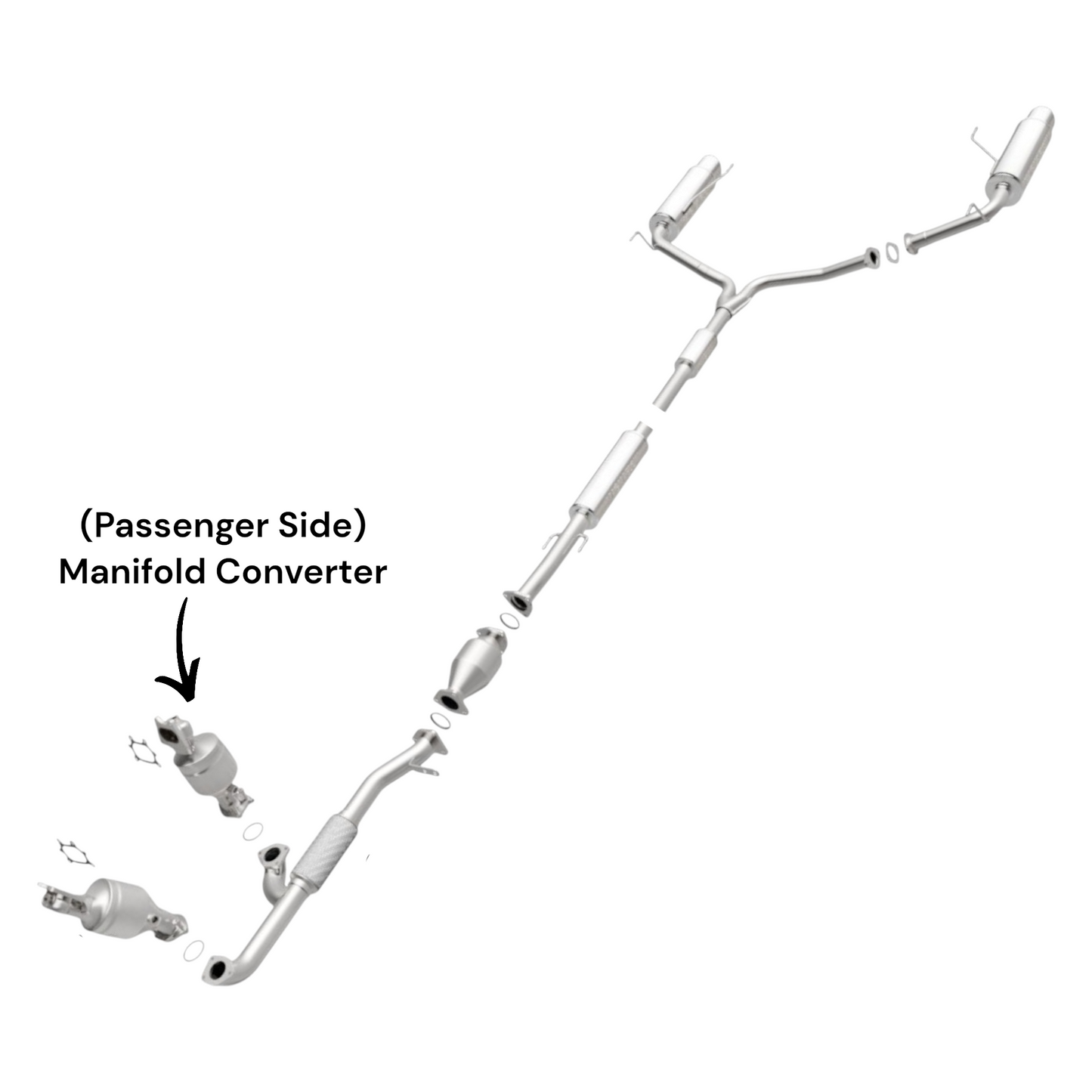 Acura TSX 3.5L (2010-2014) (Passenger Side) Manifold Converter