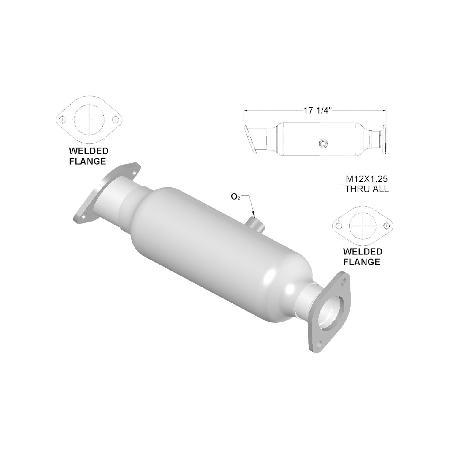 KIA Forte 2.0L & 2.4L (2010-2013) Catalytic Converter