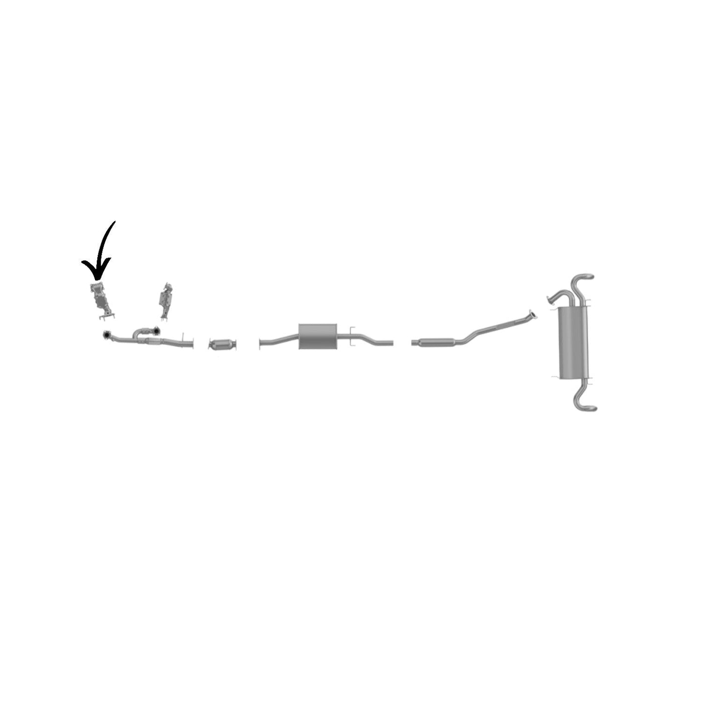 Acura RDX 3.5L 2013-2018 Driver Side Manifold Converter