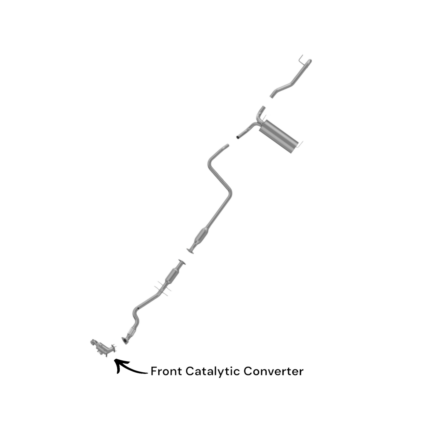 Chevrolet Cruze 1.4L (2011-2015) Turbo Front Catalytic Converter