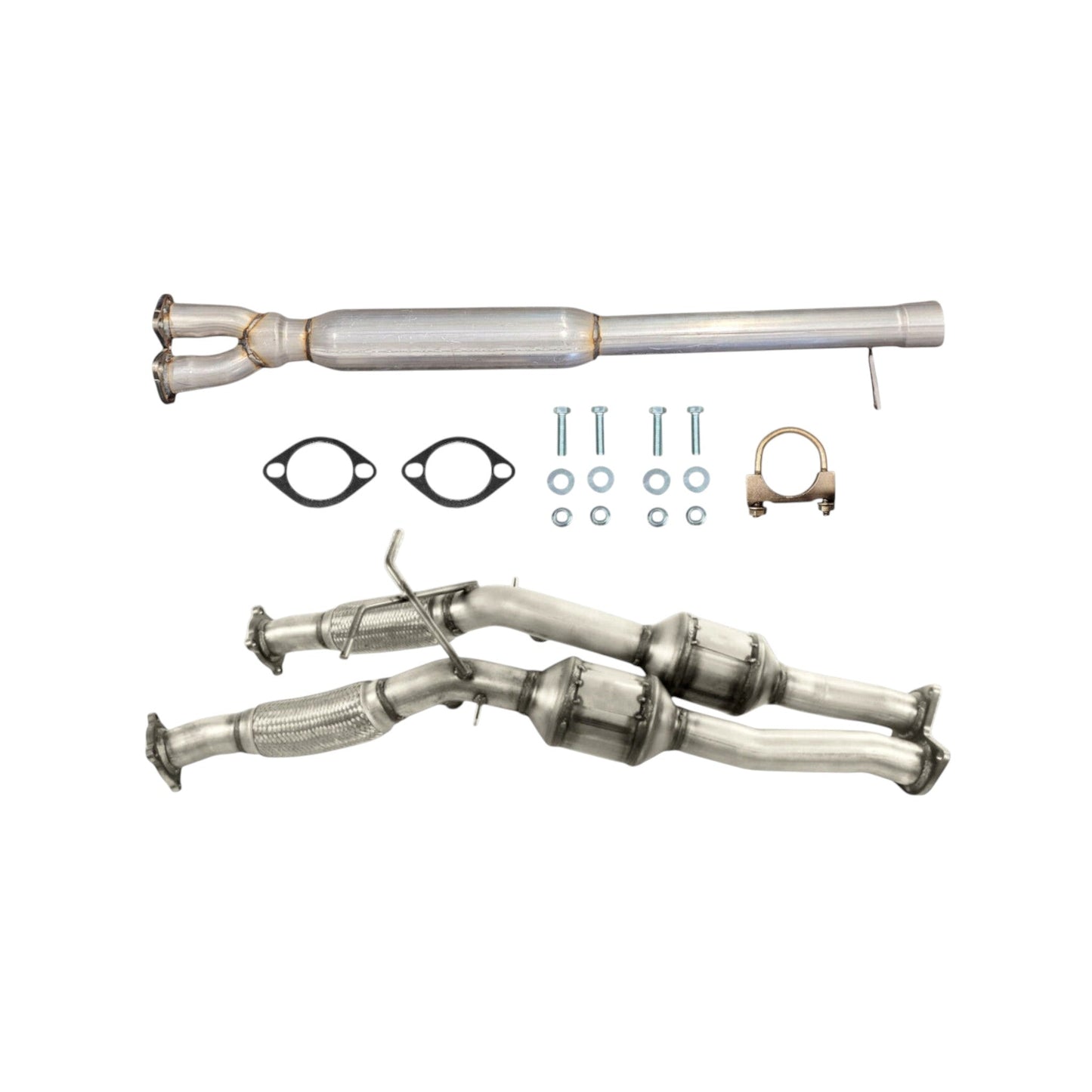 Volvo XC90 3.2L (2007-2014) Front Catalytic Converters with Flex and Resonator