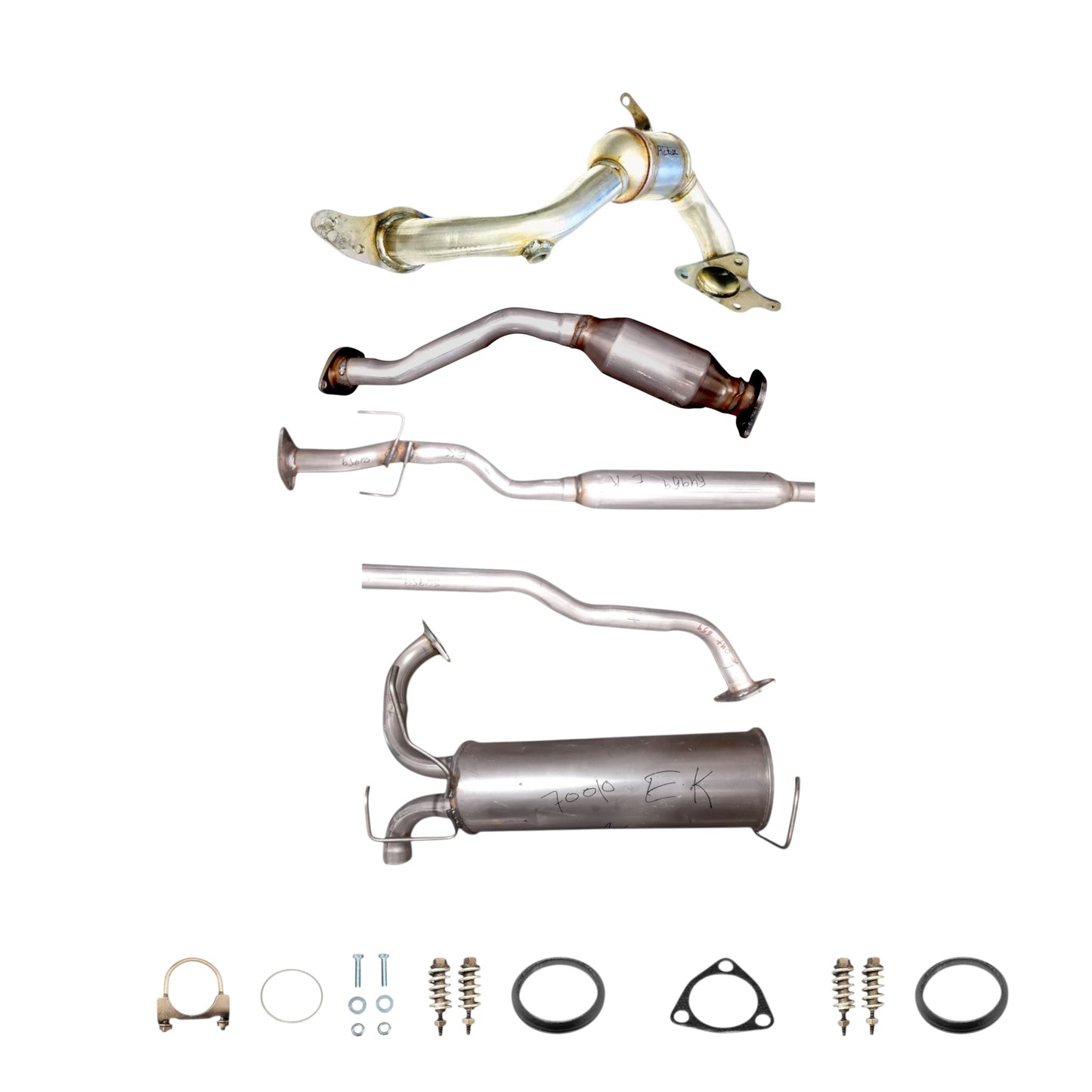 Nissan Juke 1.6L (2011-2017) (AWD) Front & Rear Converters, Resonator & Muffler