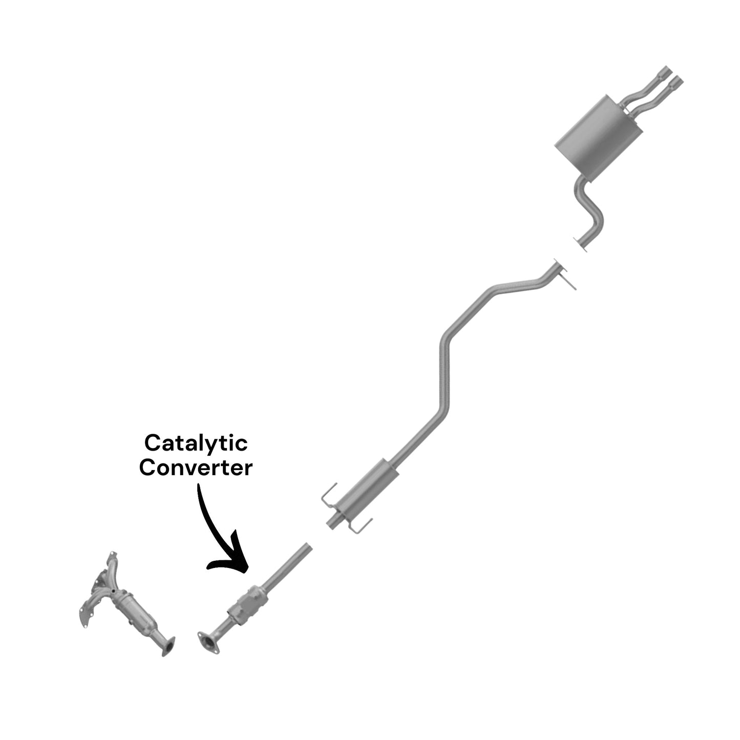 Mazda 6 2.5L (2009-2013) Catalytic Converter