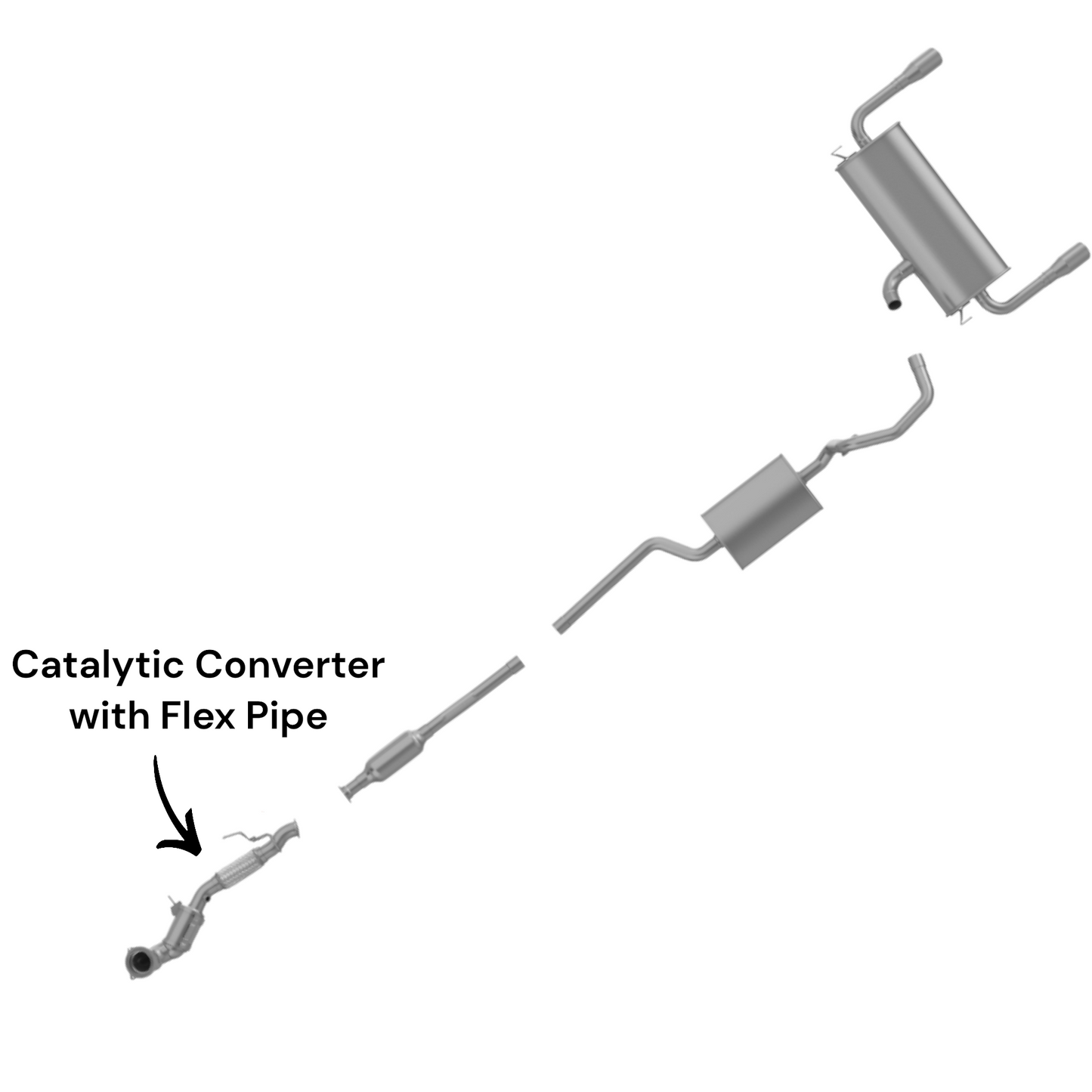 Ford Escape 1.6L (2013-2016) (Trubo) Manifold Converter