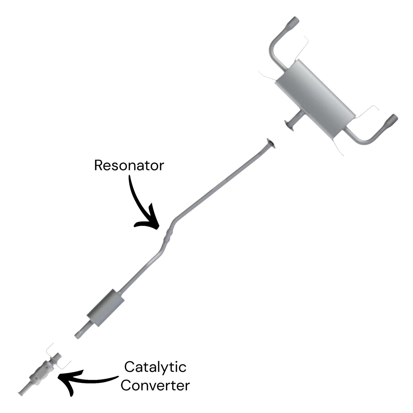 Mazda 3 2.5L (2014-2016) Catalytic Converter & Resonator