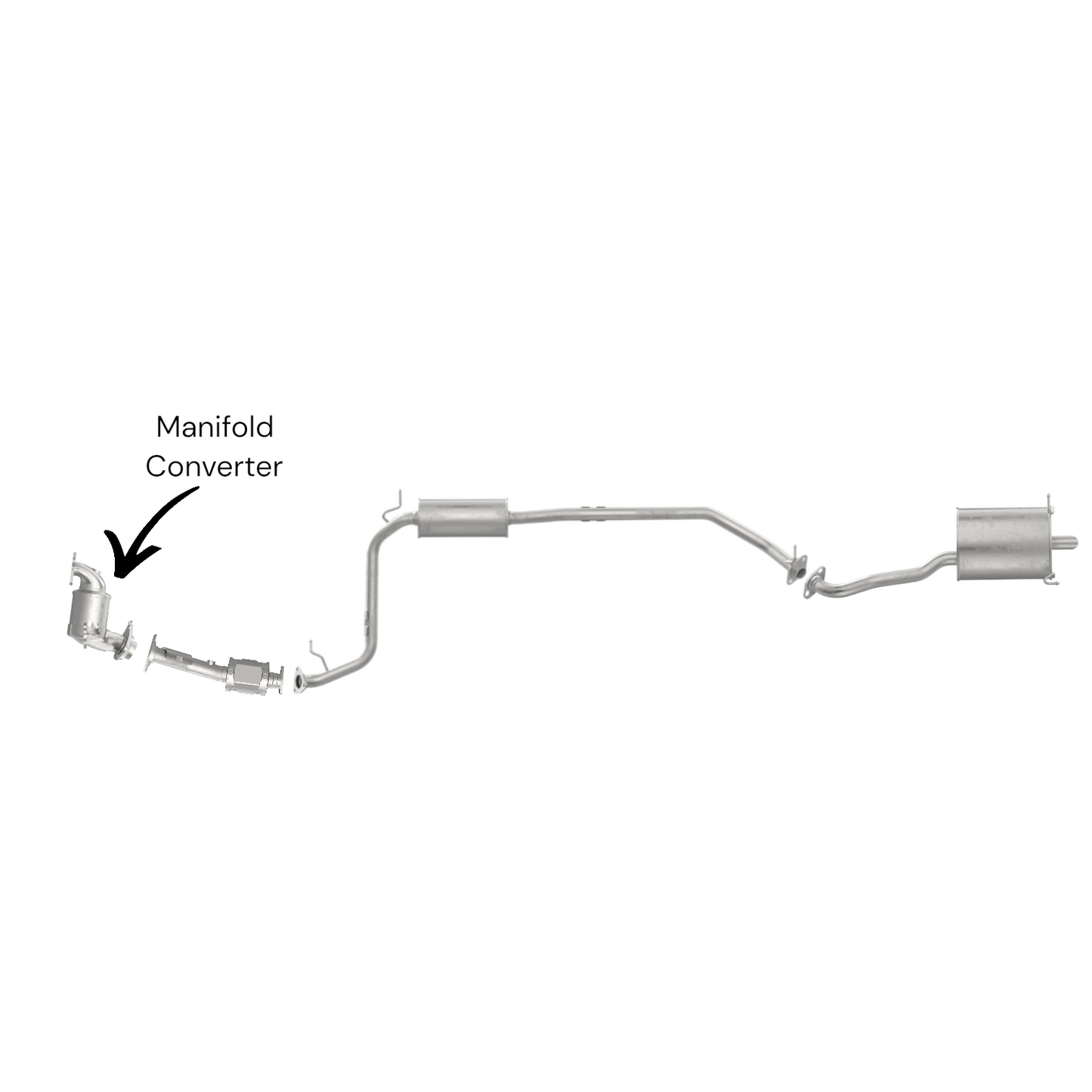 Honda Fit 1.5L (2015–2020) – Manifold Converter