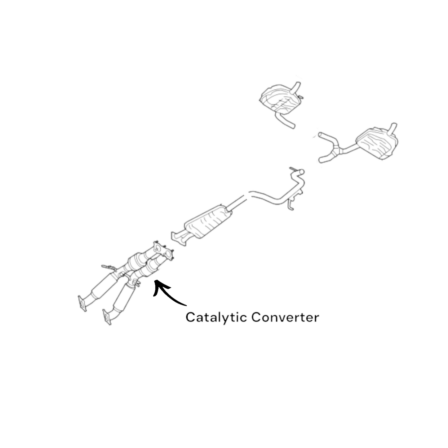 Volvo V70 3.2L (2008-2010) Catalytic Converter