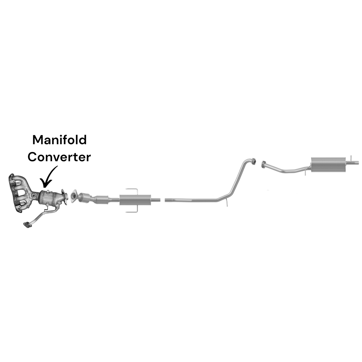 Toyota Prius AWD-e 1.8L (2019-2022) (Hybrid) Manifold Converter