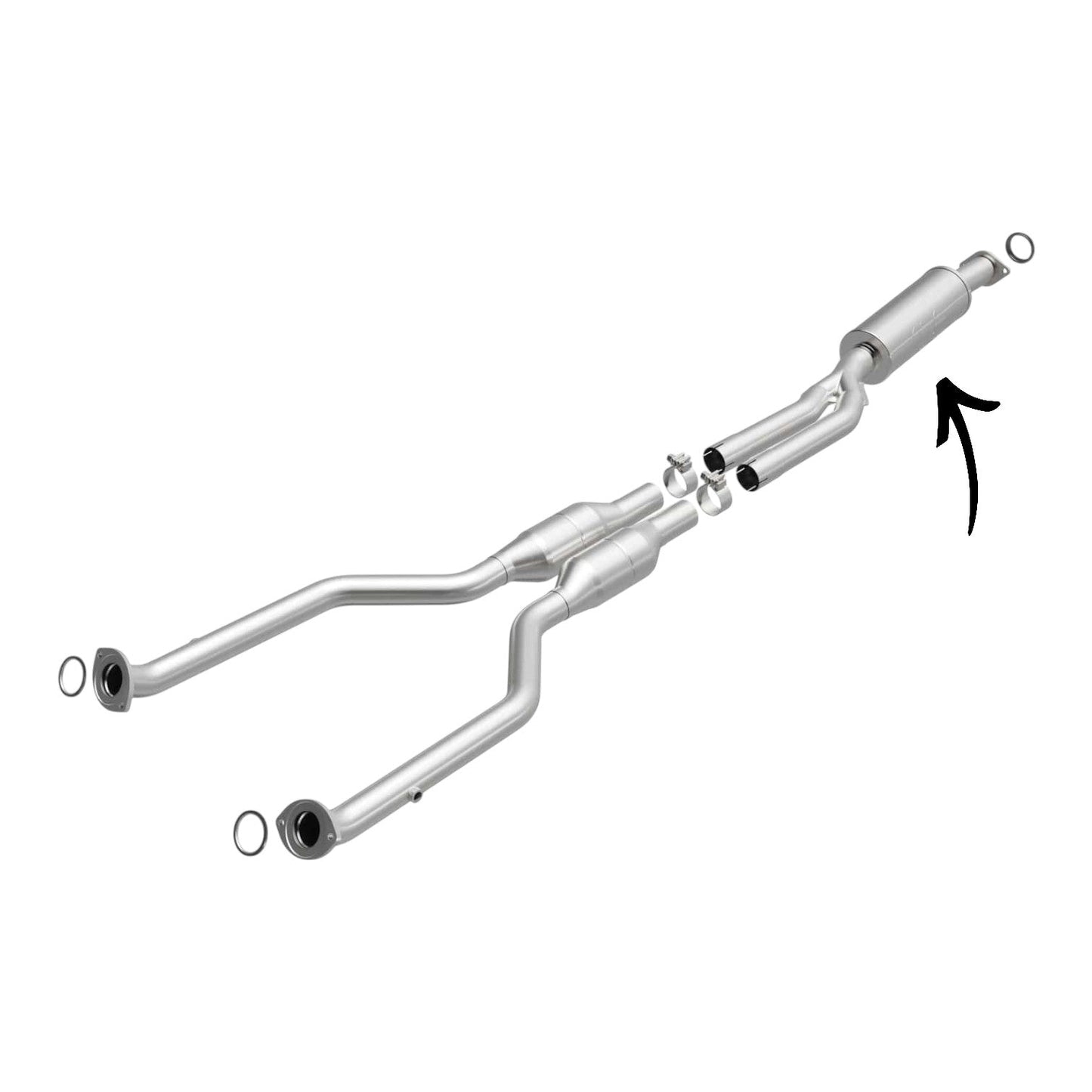 Lexus GS460 3.5L (2008) Resonator With Y Pipe