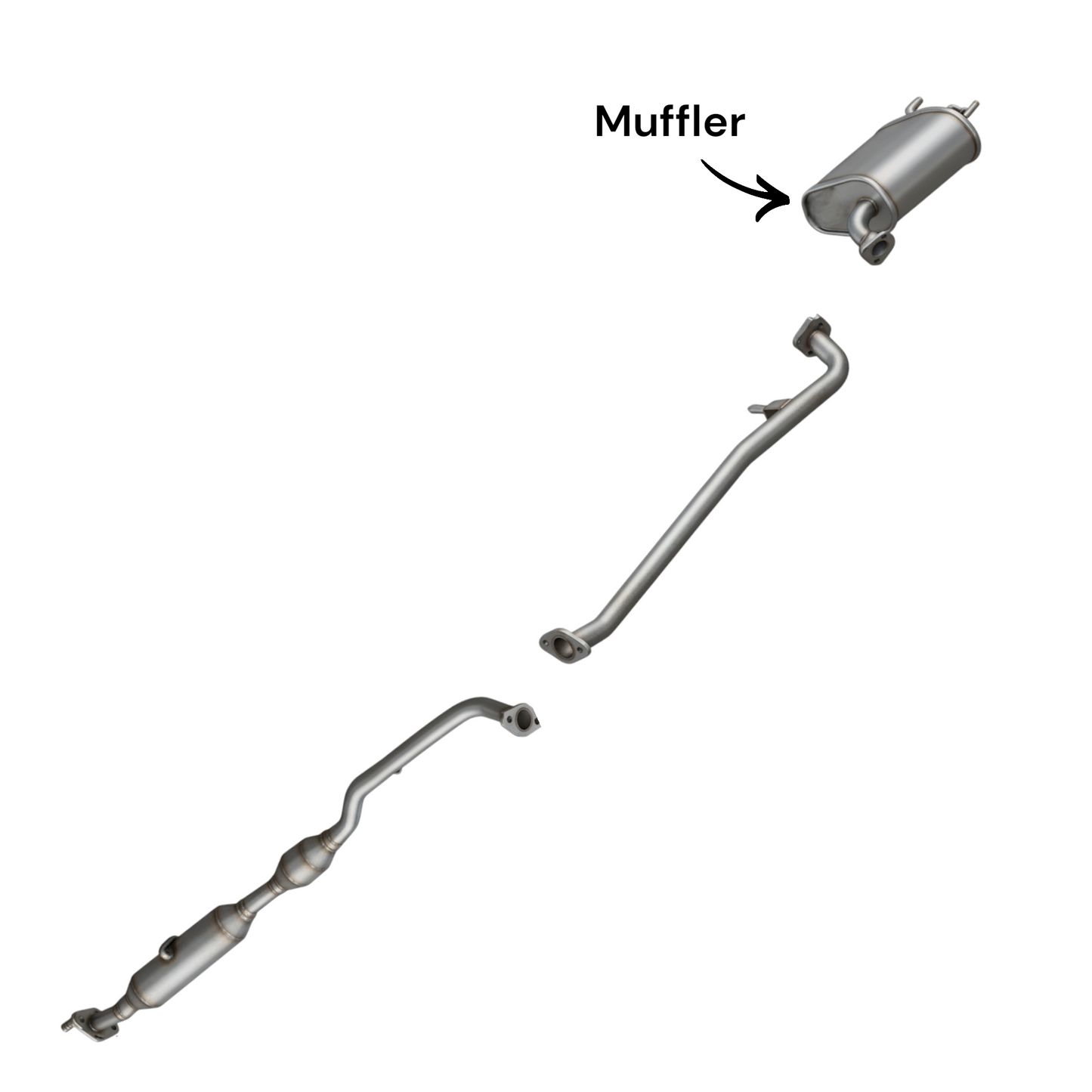 Lexus ES300h 2.5L (2013-2018) (FULL HYBRID EV-GAS) (FHEV) Rear Muffler