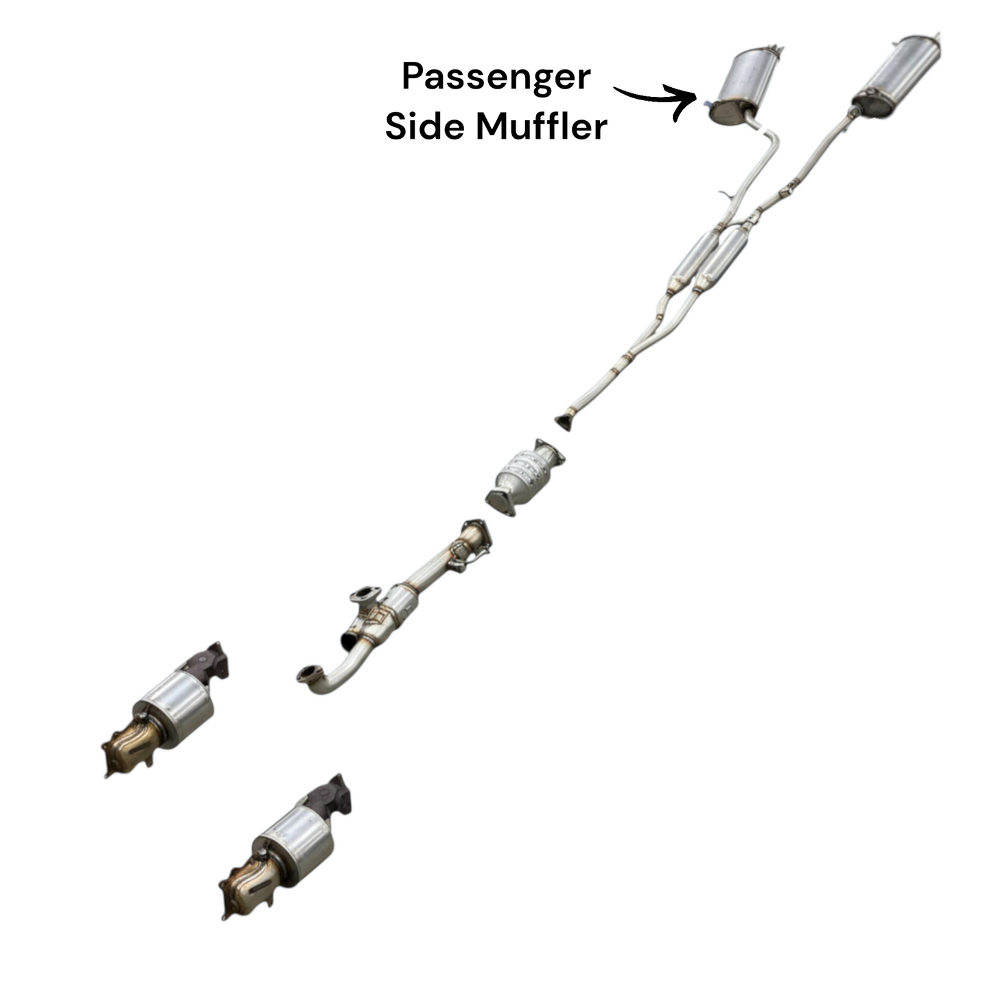 Honda Crosstour 3.5L (2012) (AWD) Passenger Side Muffler