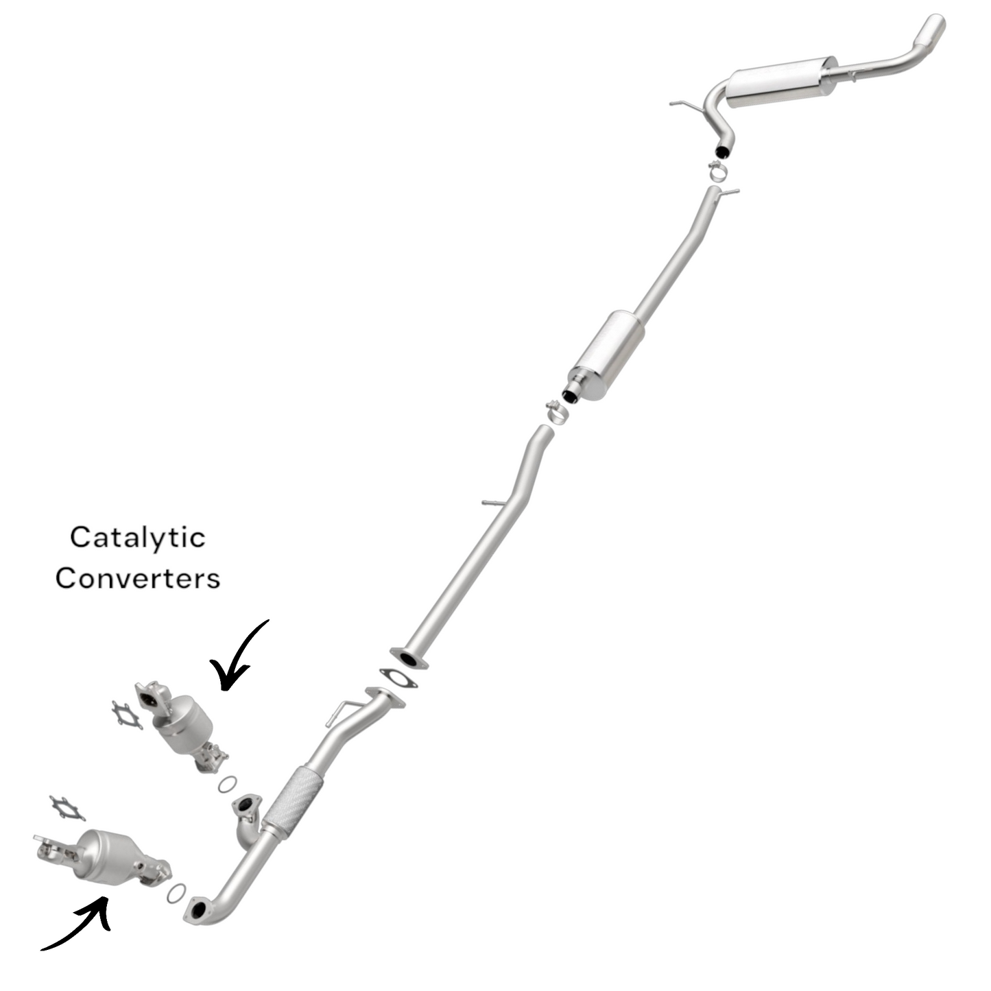 Saturn Vue 3.5L 2004-2007 Driver and Passenger Side Catalytic Converters