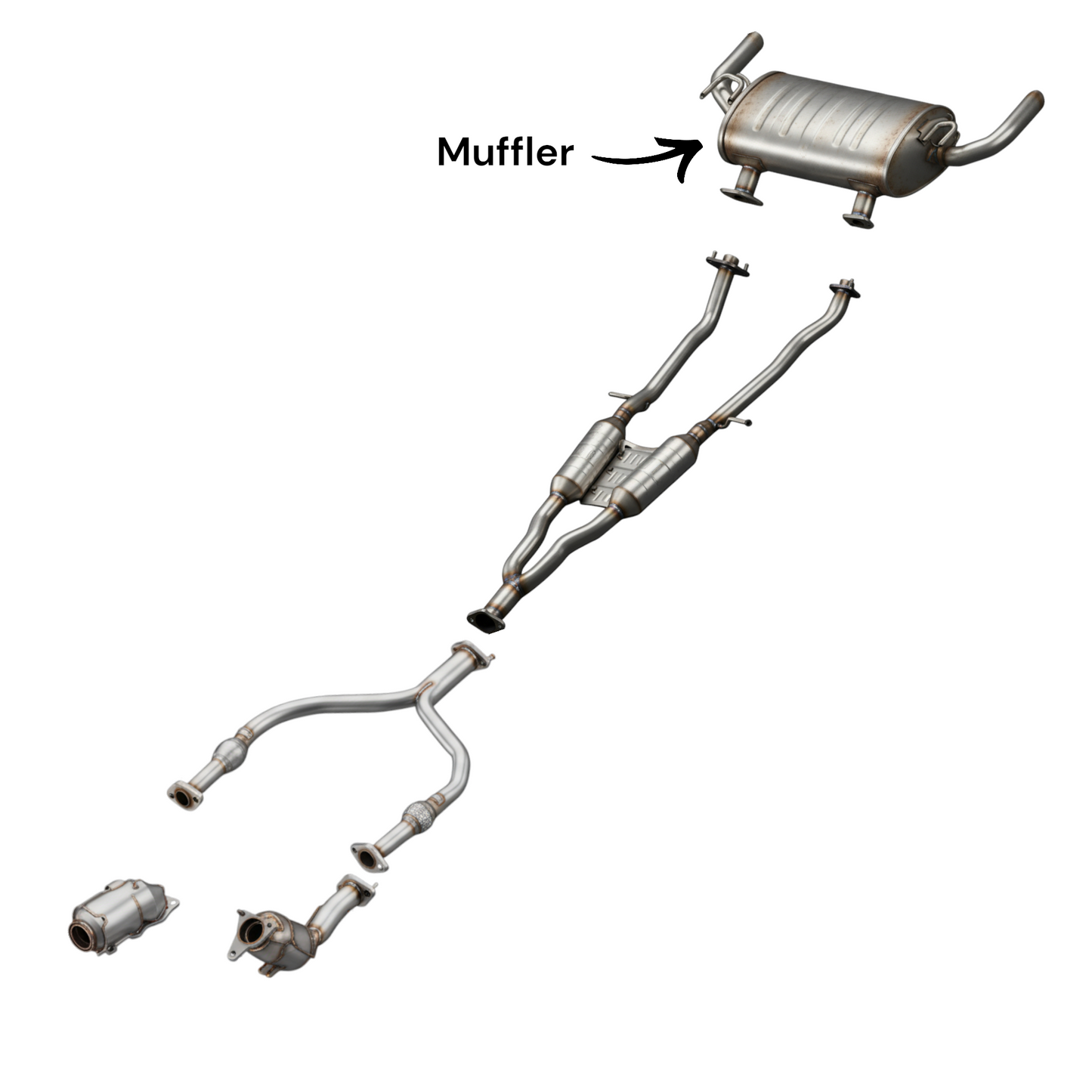 Infiniti QX70 3.7L (2014-2017) Muffler