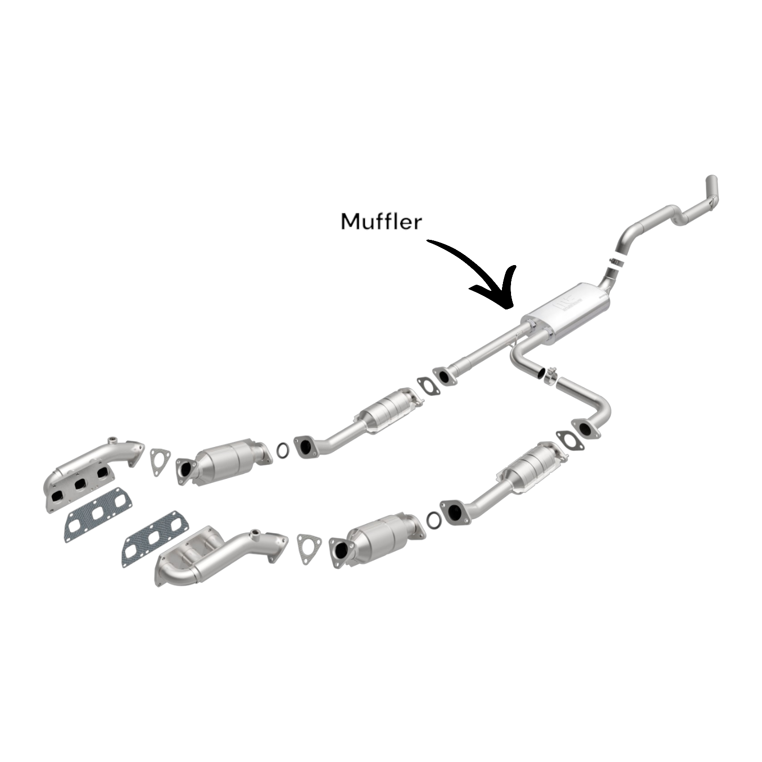 Nissan NV3500 4.0L (2012-2017) Rear Muffler