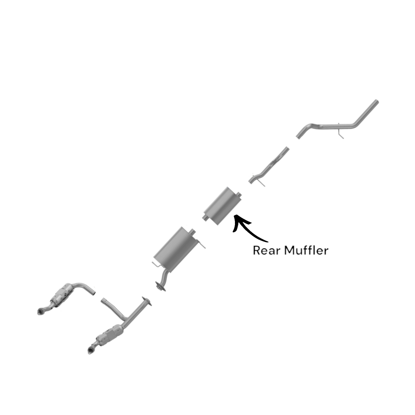 Mercury Mountaineer 4.6L (2006-2010) Rear Muffler