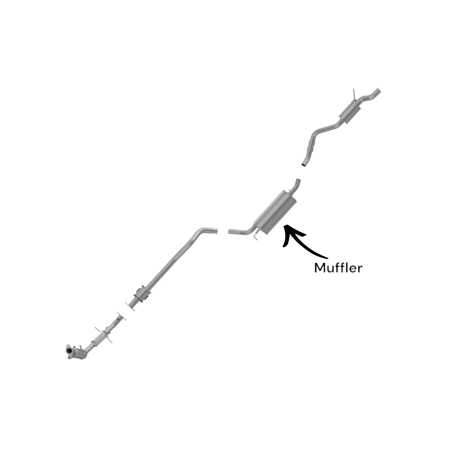 Ford Transit Connect 2.0L (2010-2013) V4 Muffler