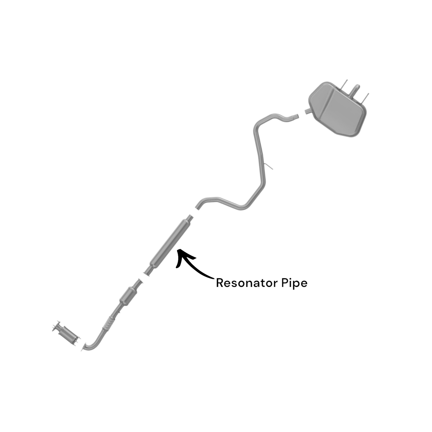 Chevrolet Malibu 2.4L (2013-2014) Resonator Pipe