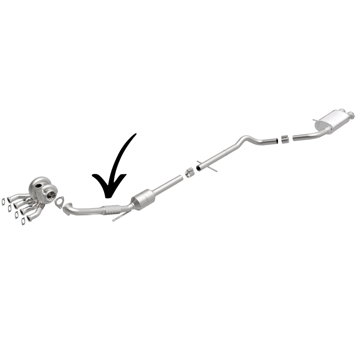 Convertisseur catalytique pour Volkswagen Beetle (GL/GLS/TDI/Sport) 1.9L (1998-2006) Diesel traction avant