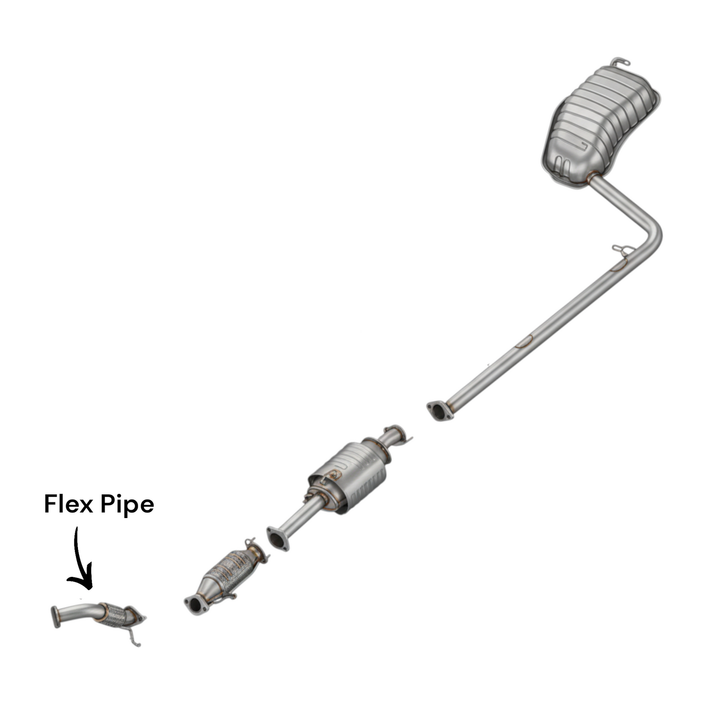 Hyundai Sonata 2.4L (2011-2015) (Hybrid) Flex Pipe