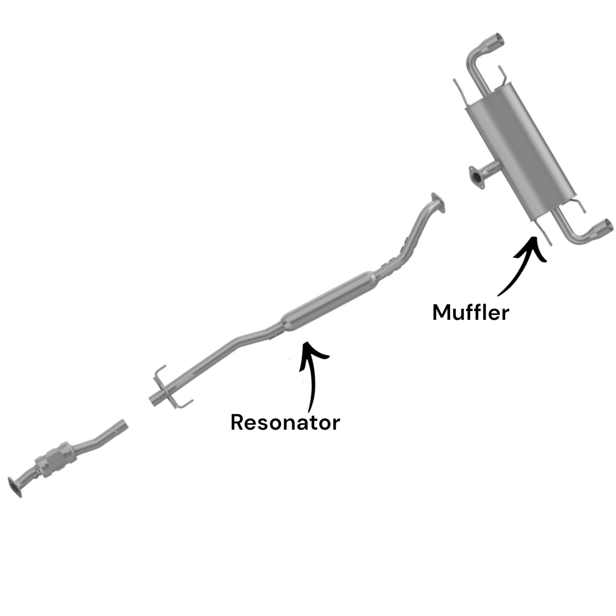 Mazda CX-5 2.5L (2014-2017) (AWD) Resonator and Muffler