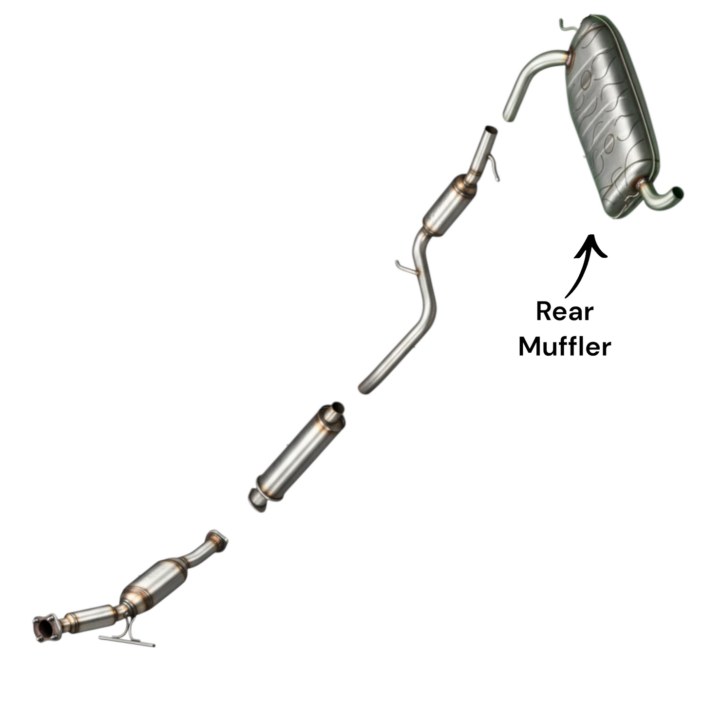 Volvo V50 2.5L (2005-2010) (Turbo) Rear Muffler