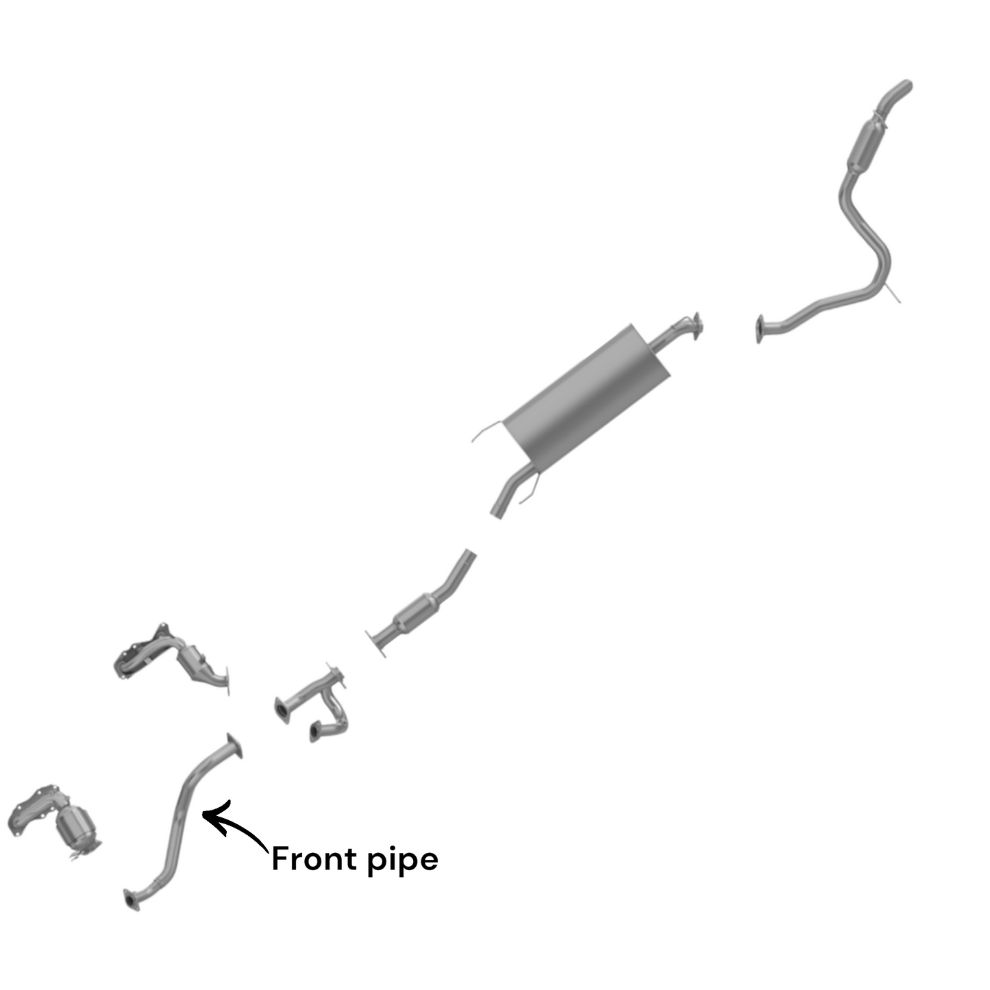 Toyota Rav4 3.5L (2006-2011) Front Pipe