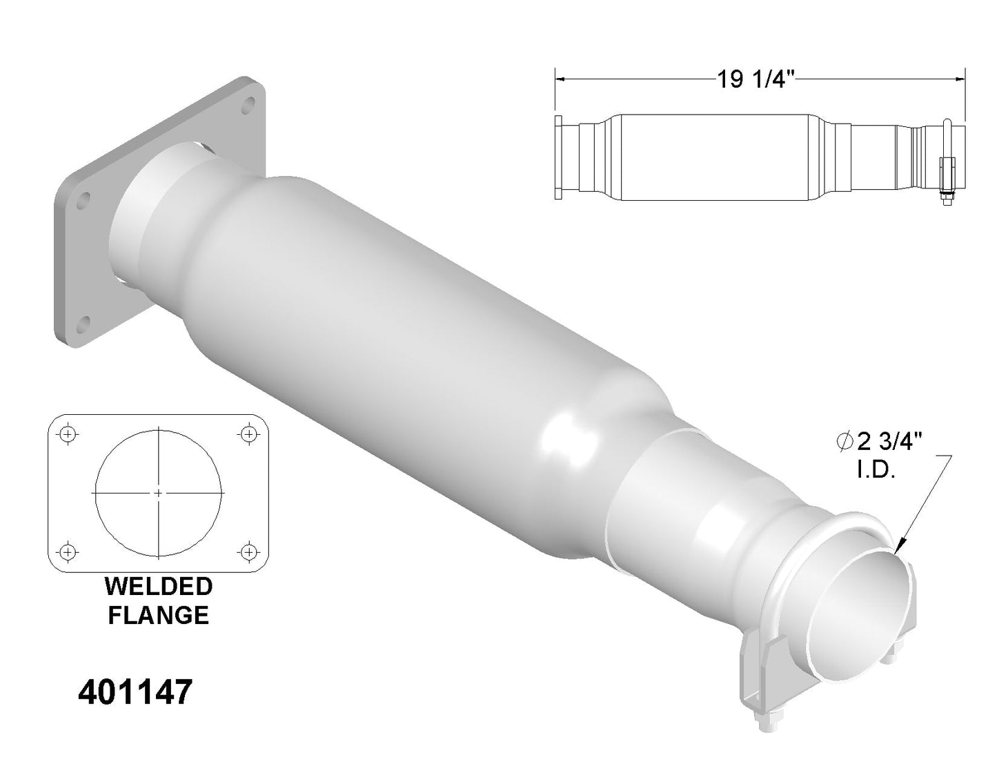 Cadillac DTS 4.6L V8 (2006-2011) Catalytic Converter