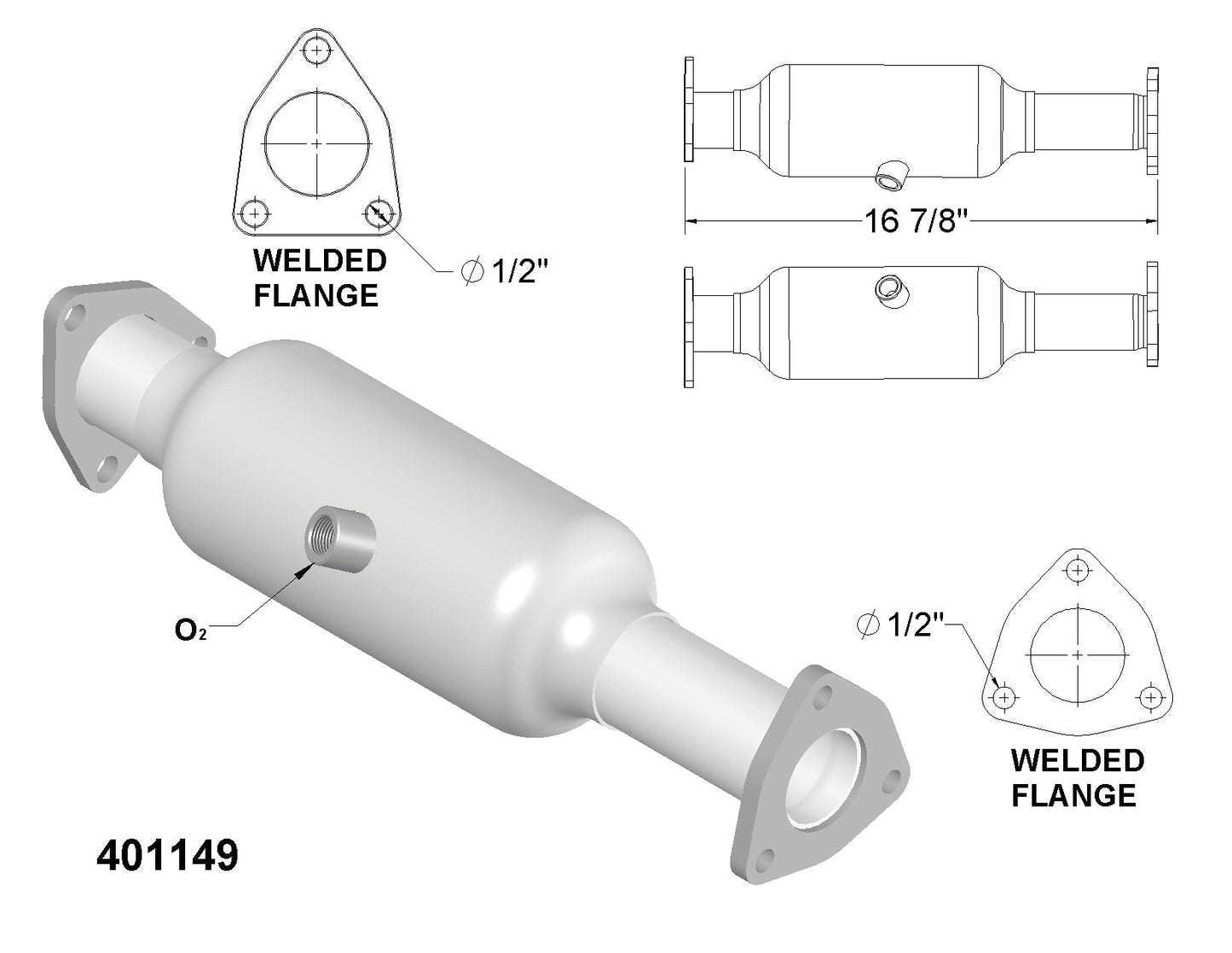 Acura CL 3.0L (1997-1999 ) & 3.2L(2001 to 2003 ) Catalytic converter