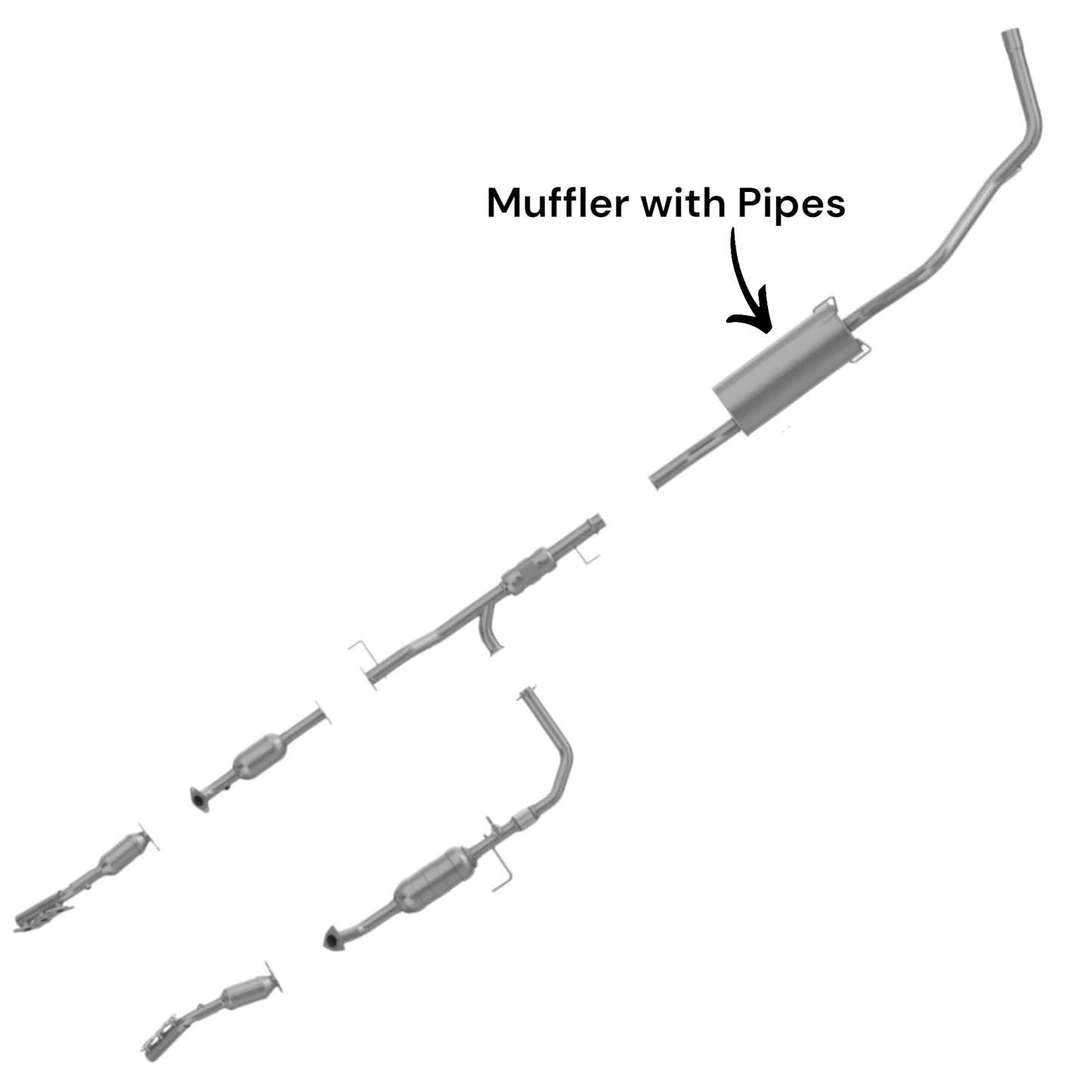 Toyota Tundra 4.0L (2005-2006) Muffler Assembly