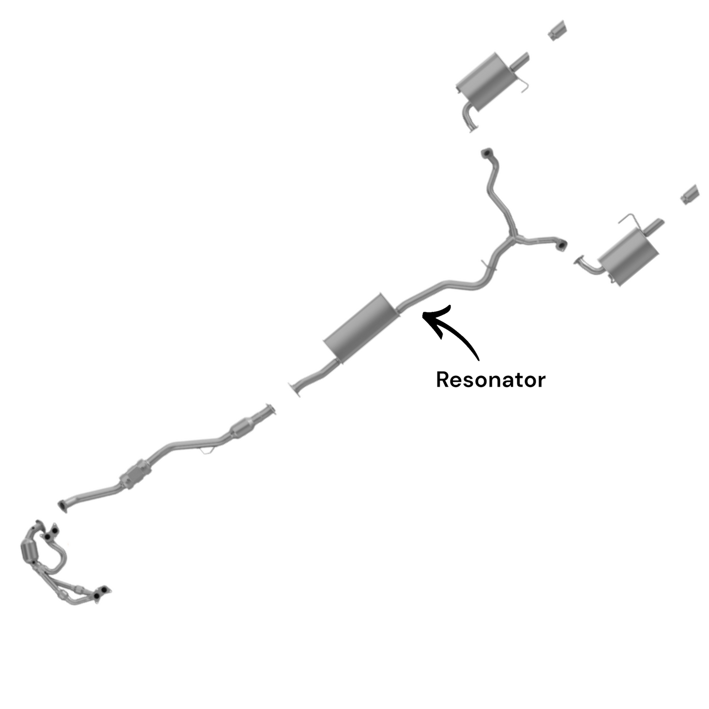 Subaru Legacy 2.5L (2006-2009) (Non-Turbo) Resonator