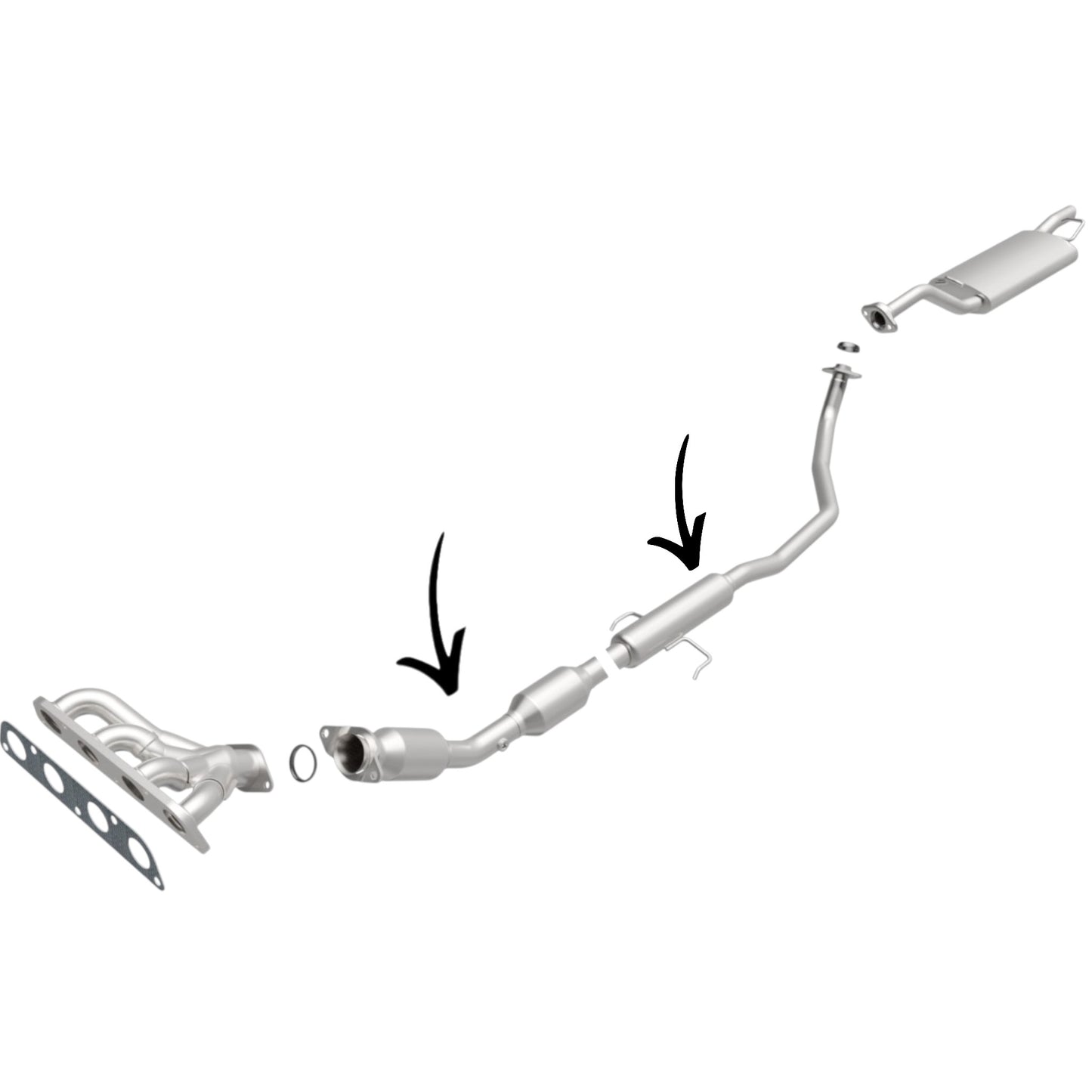 Toyota Matrix 1.8L 2009-2013 Catalytic Converter With Resonator