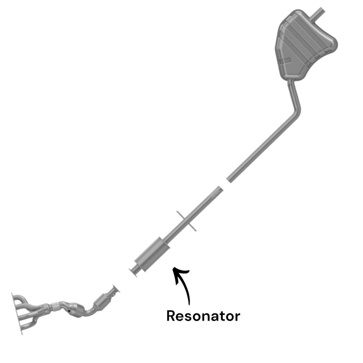 Mini Cooper 1.6L (2002-2008) (Only for W10B16A Engine) (Not for Supercharged) Resonator